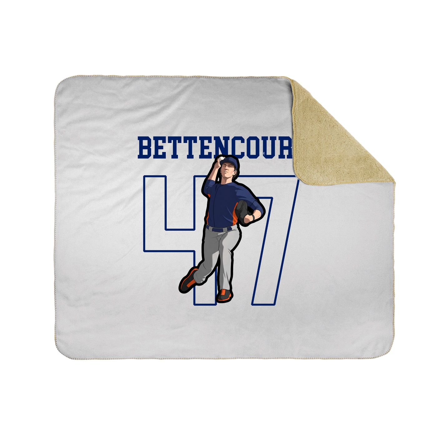 Throw Blanket — Shirsey in White
