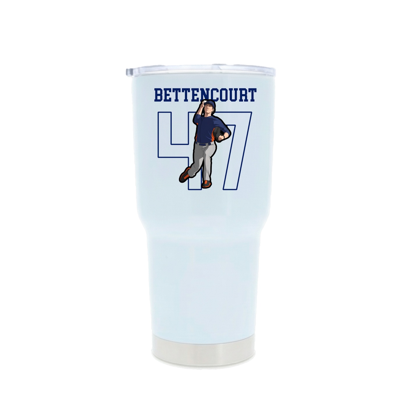 30oz Stainless Steel Tumbler — Shirsey in White