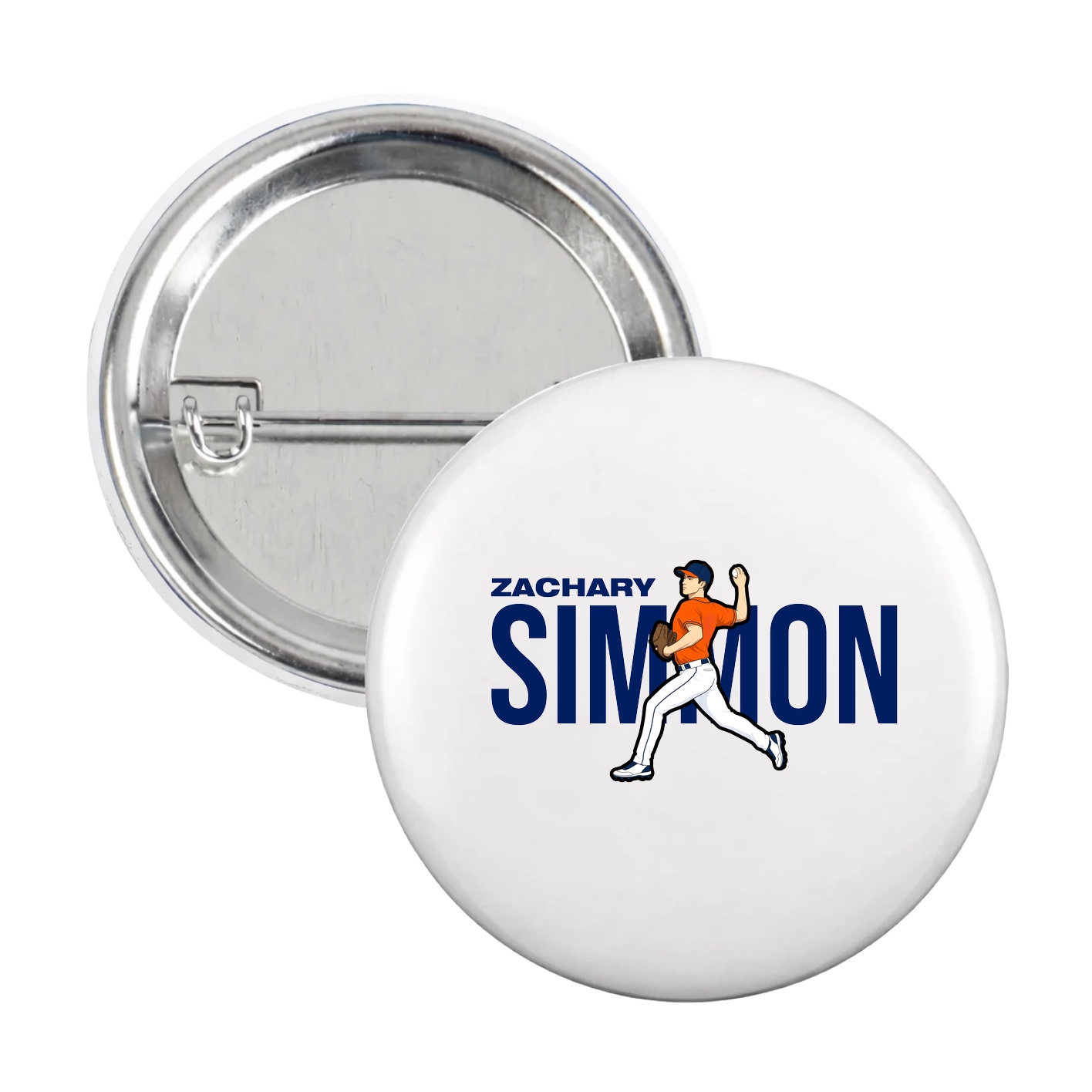 Game Day Button — Player Name in White