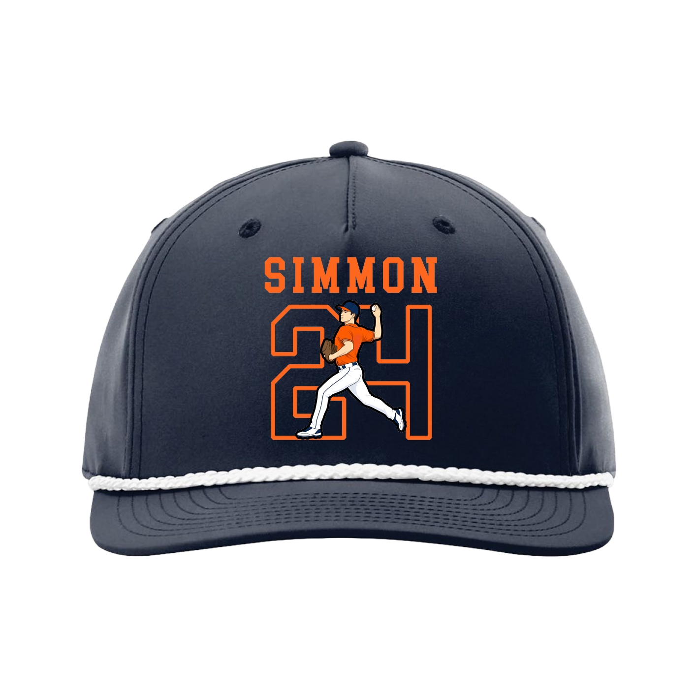 Five-Panel Classic Rope Cap — Shirsey in Navy