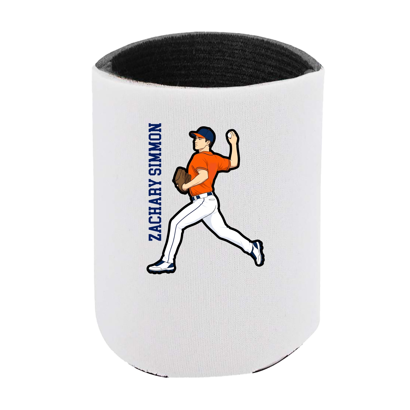 Can Holder — Name Vertical in White