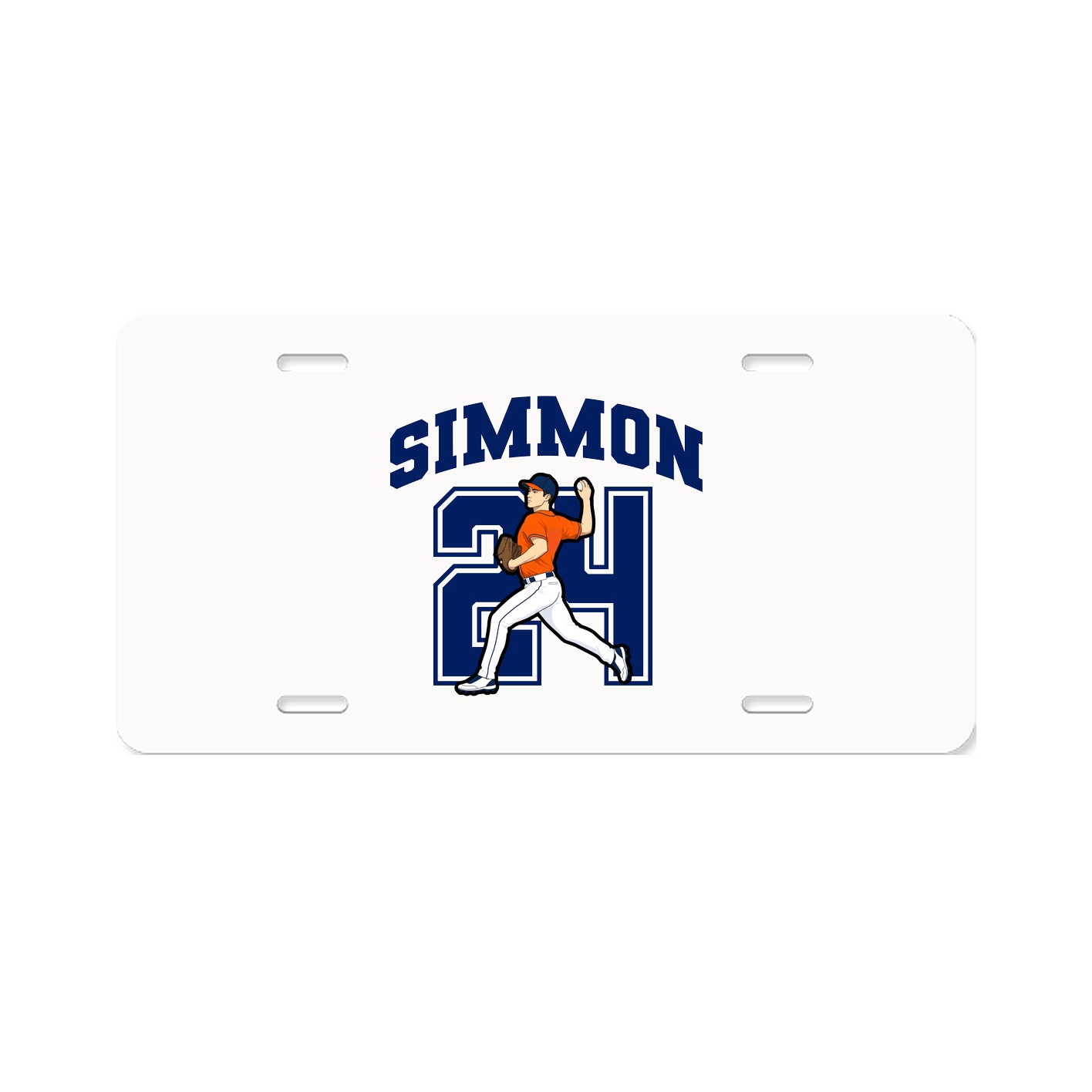 License Plate — Number in Classic