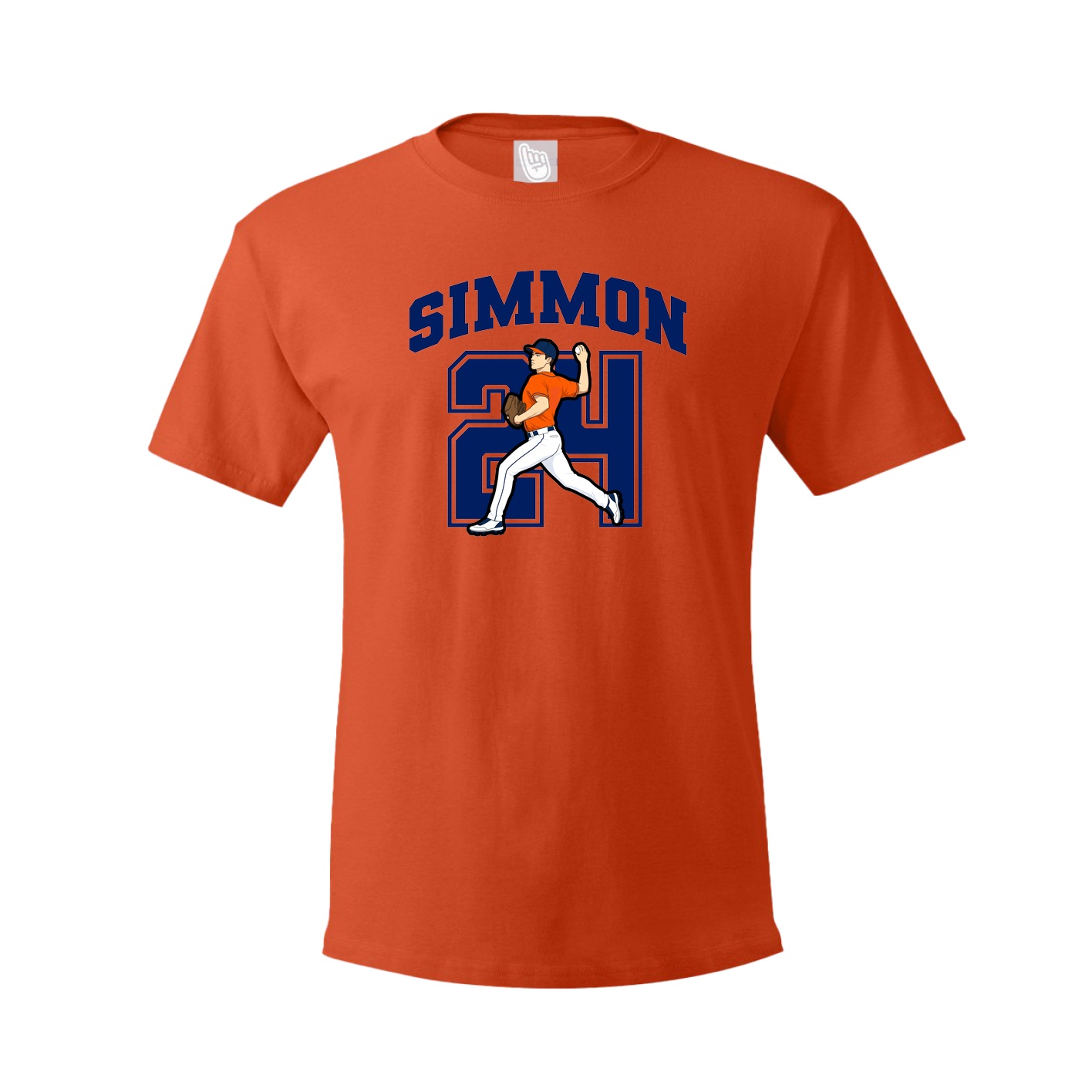 Tee — Number in Orange