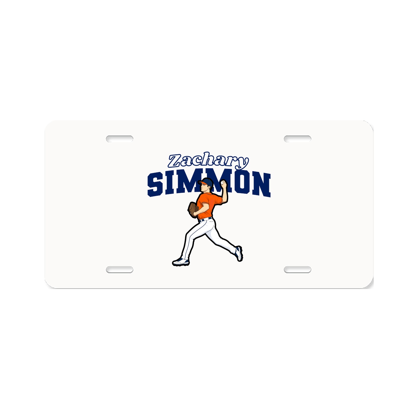 License Plate — Name Arch in Classic