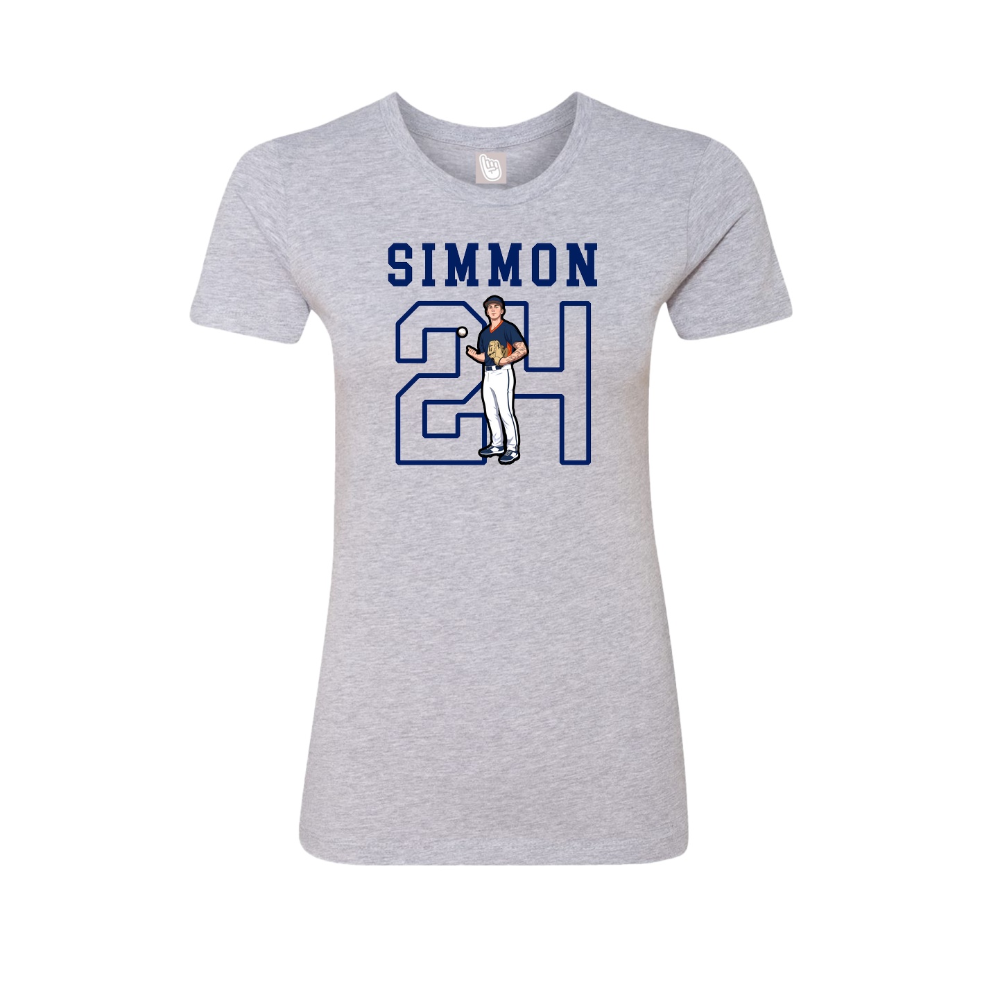 Fitted Women's Tee — Shirsey in Grey