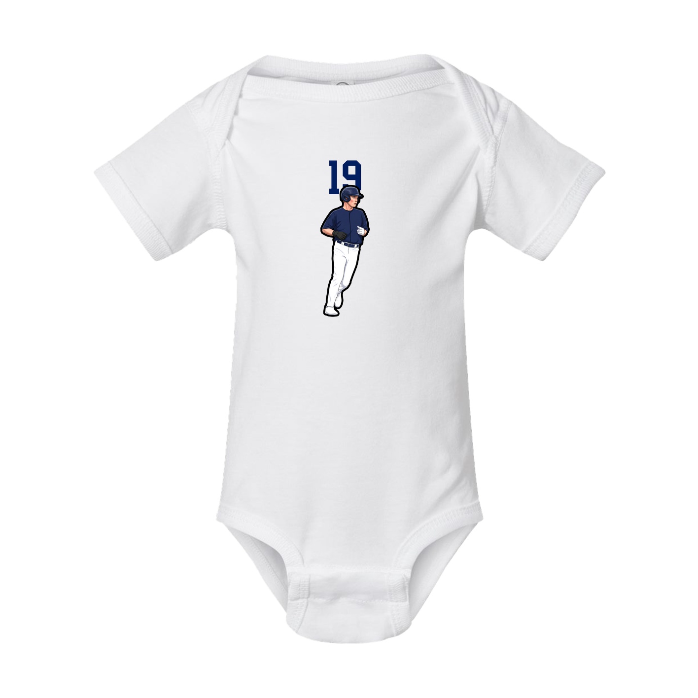 Baby Onesie — Number Top in White