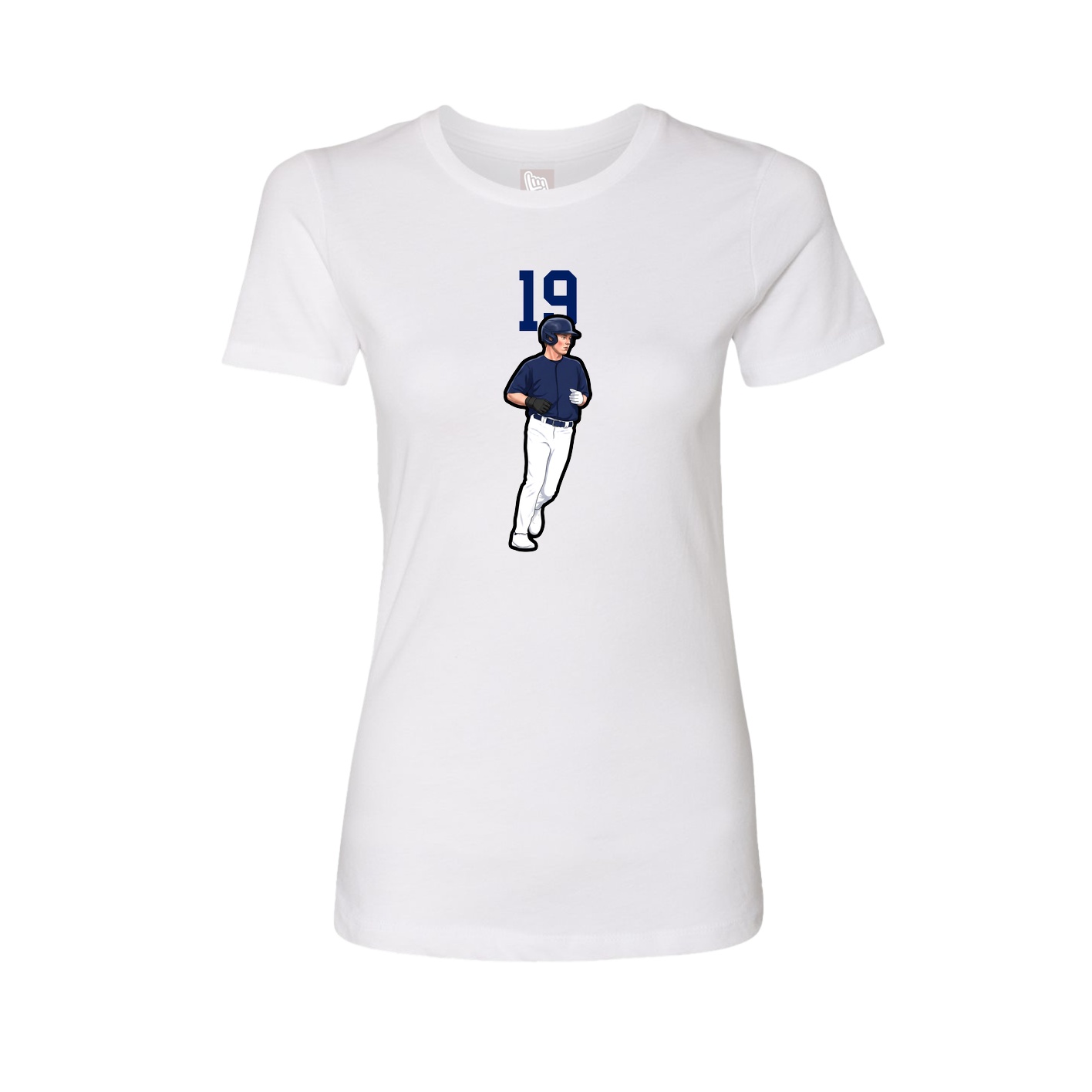 Womens Tee — Number Top in White