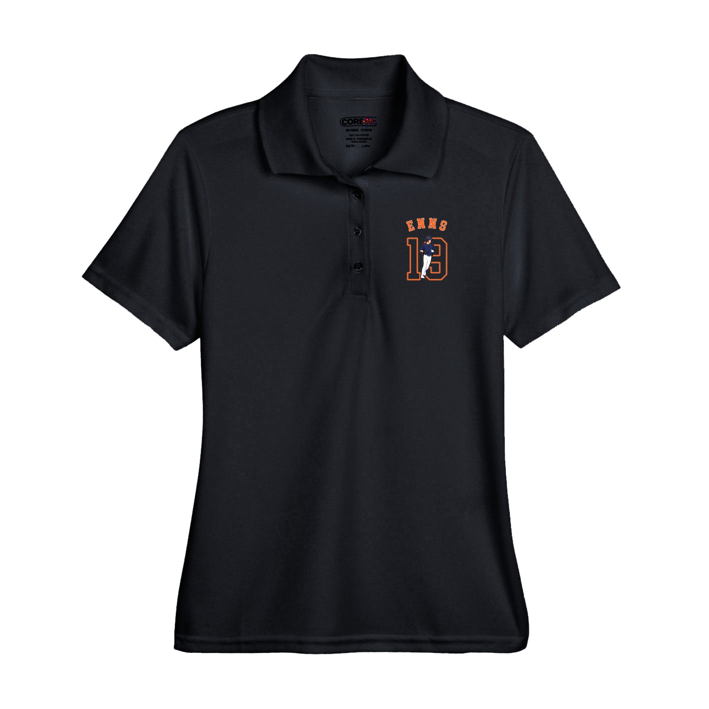 Performance Polo — Shirsey Arch in Black