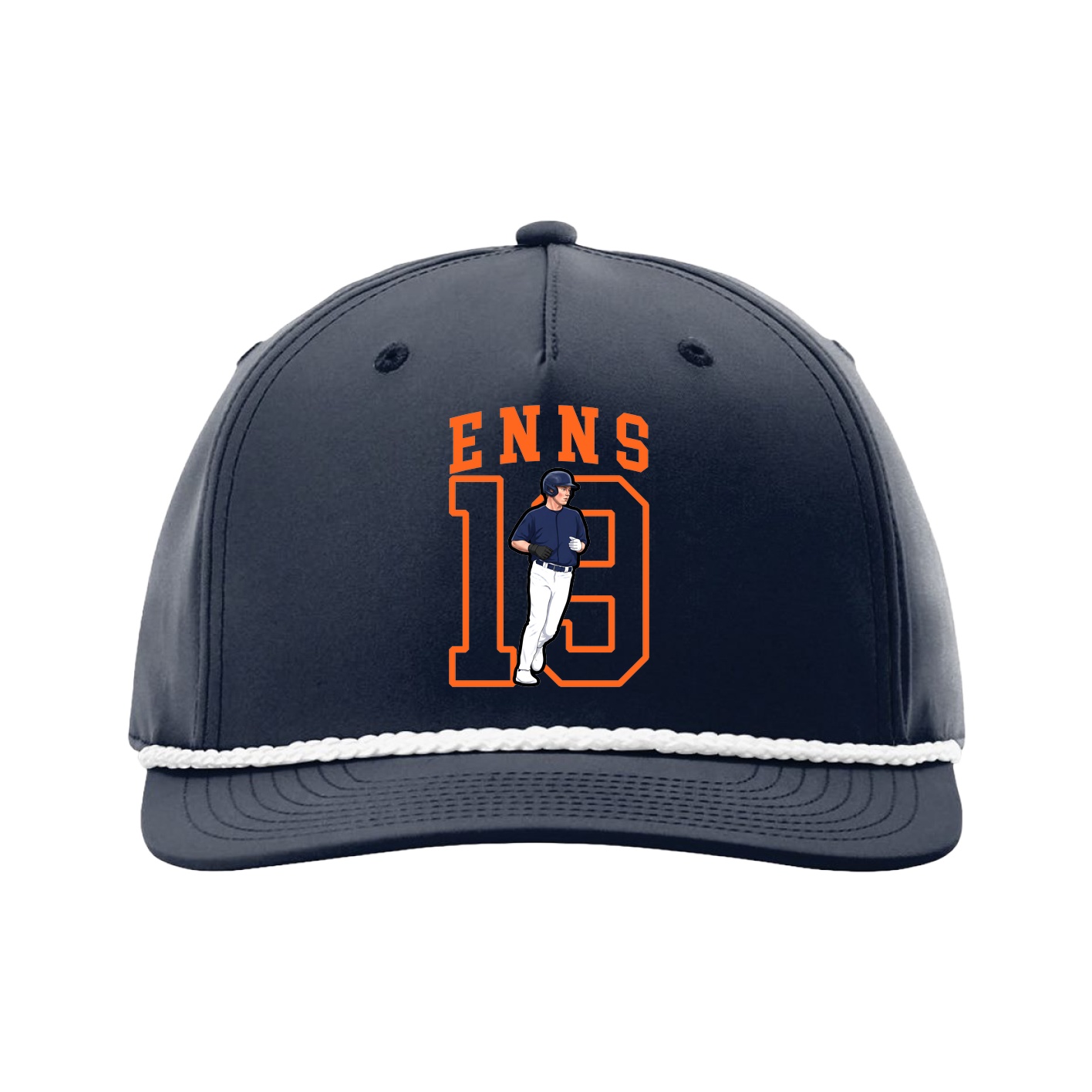 Five-Panel Classic Rope Cap — Shirsey in Navy