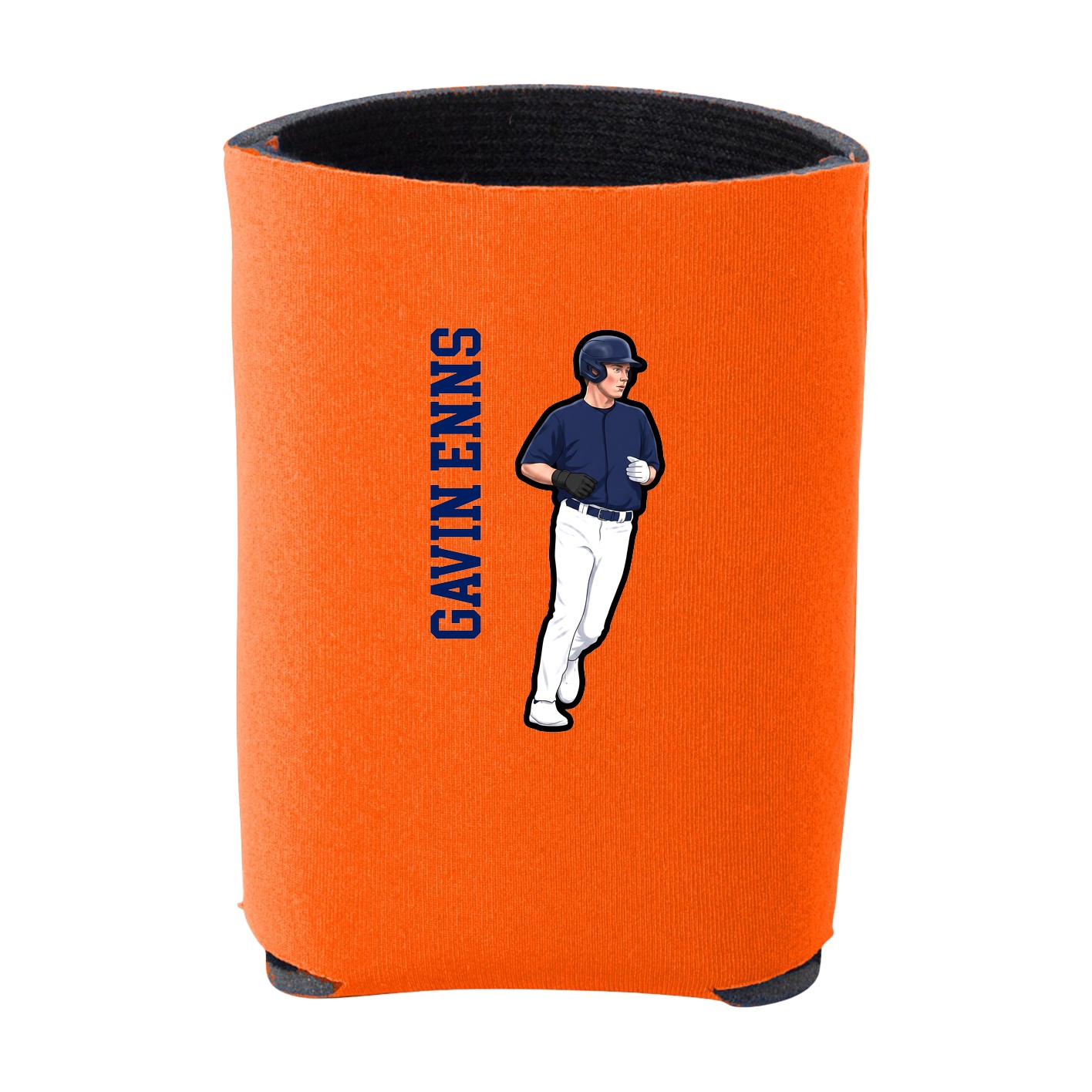 Can Holder — Name Vertical in Orange