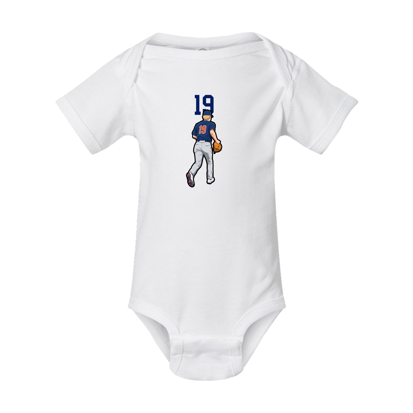 Baby Onesie — Number Top in White