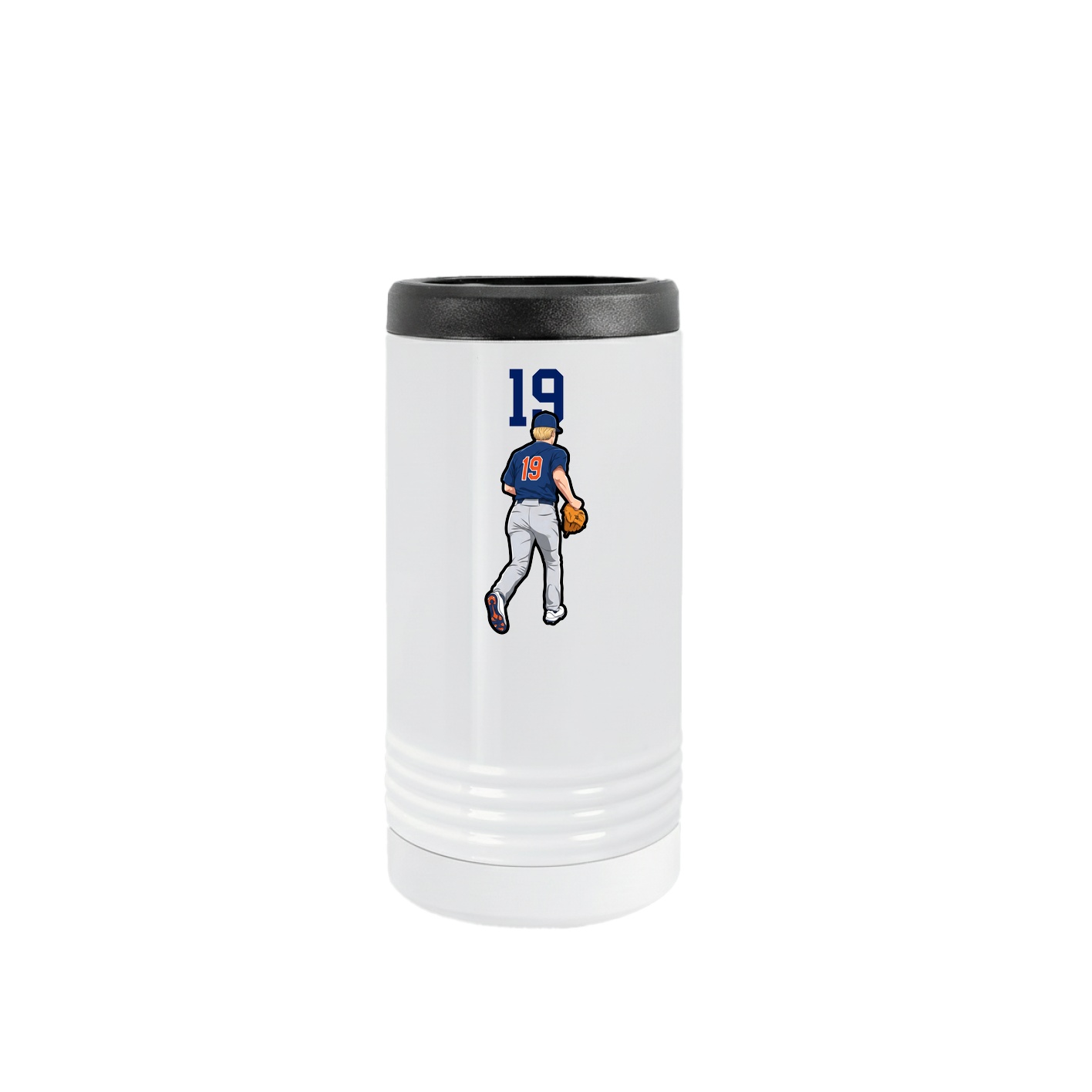 Slim Beverage Holder — Number Top in White