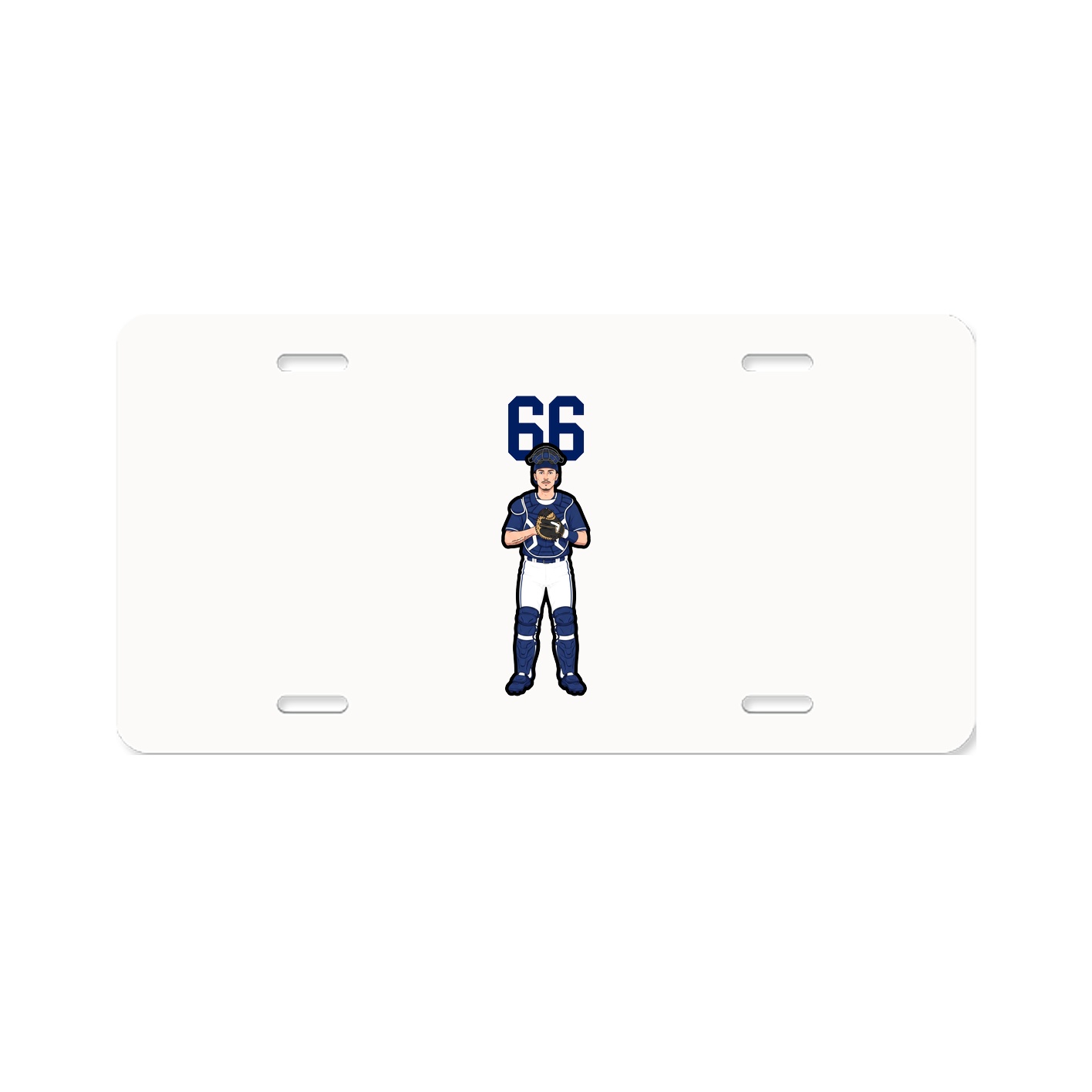 License Plate — Number Top in Classic