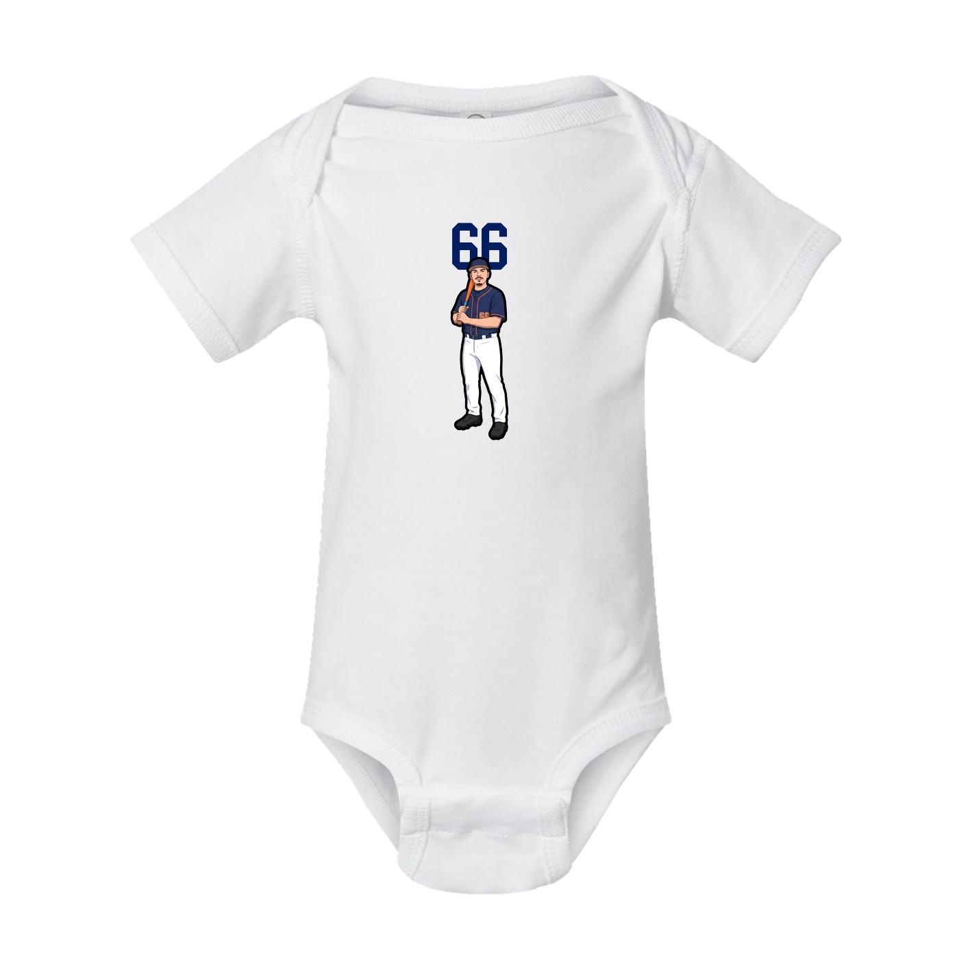 Baby Onesie — Number Top in White