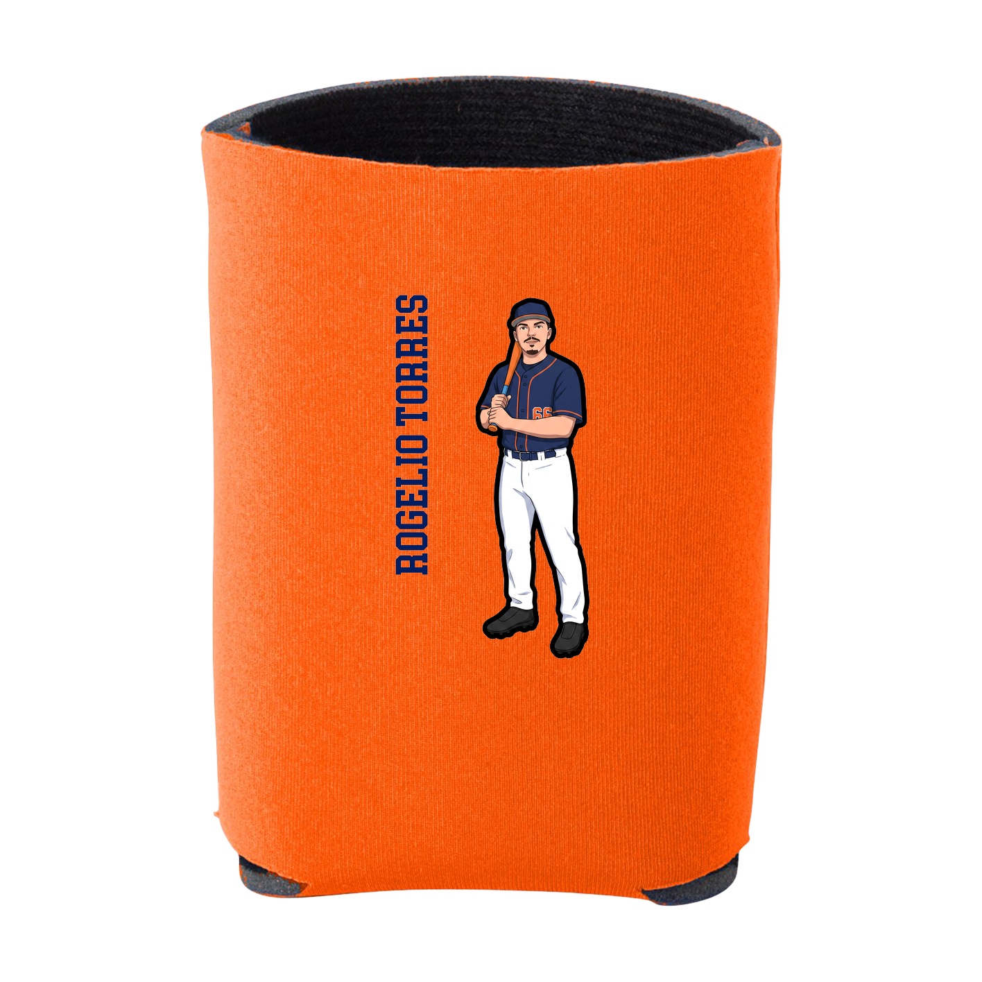 Can Holder — Name Vertical in Orange