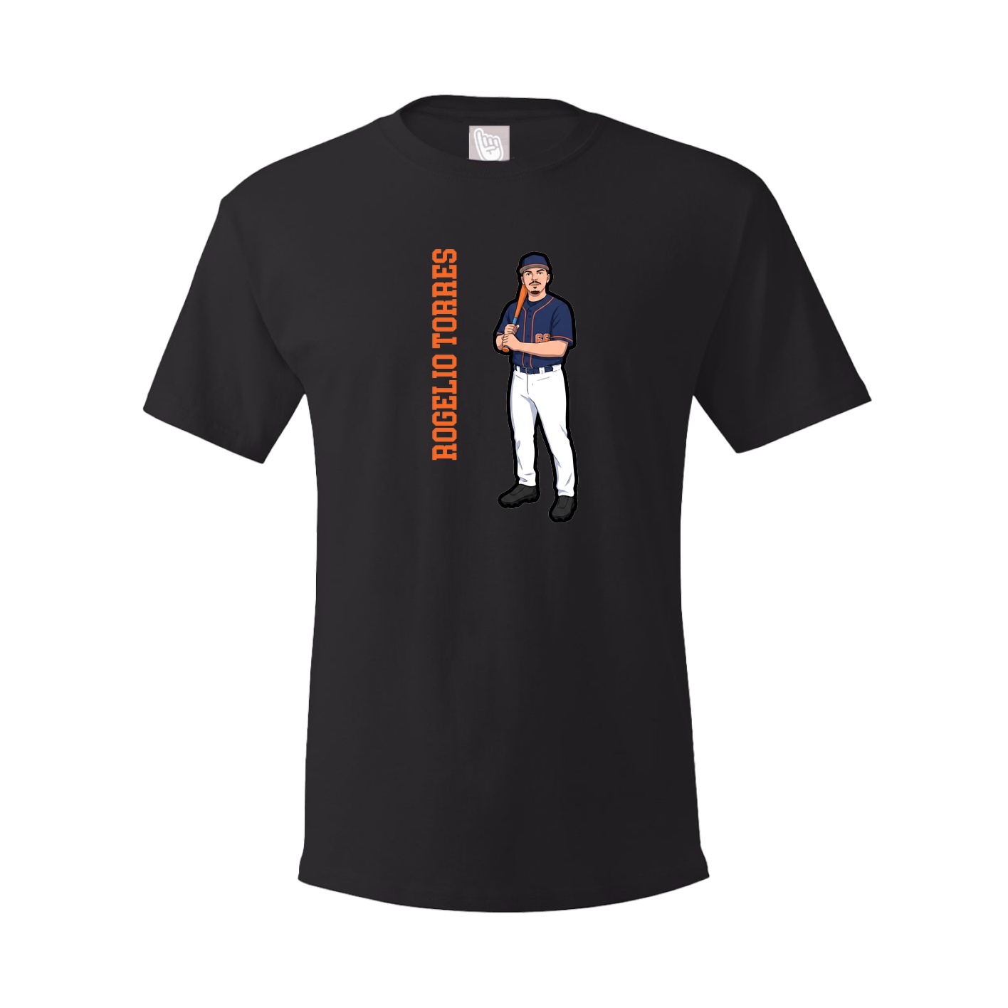 Tee — Name Vertical in Black
