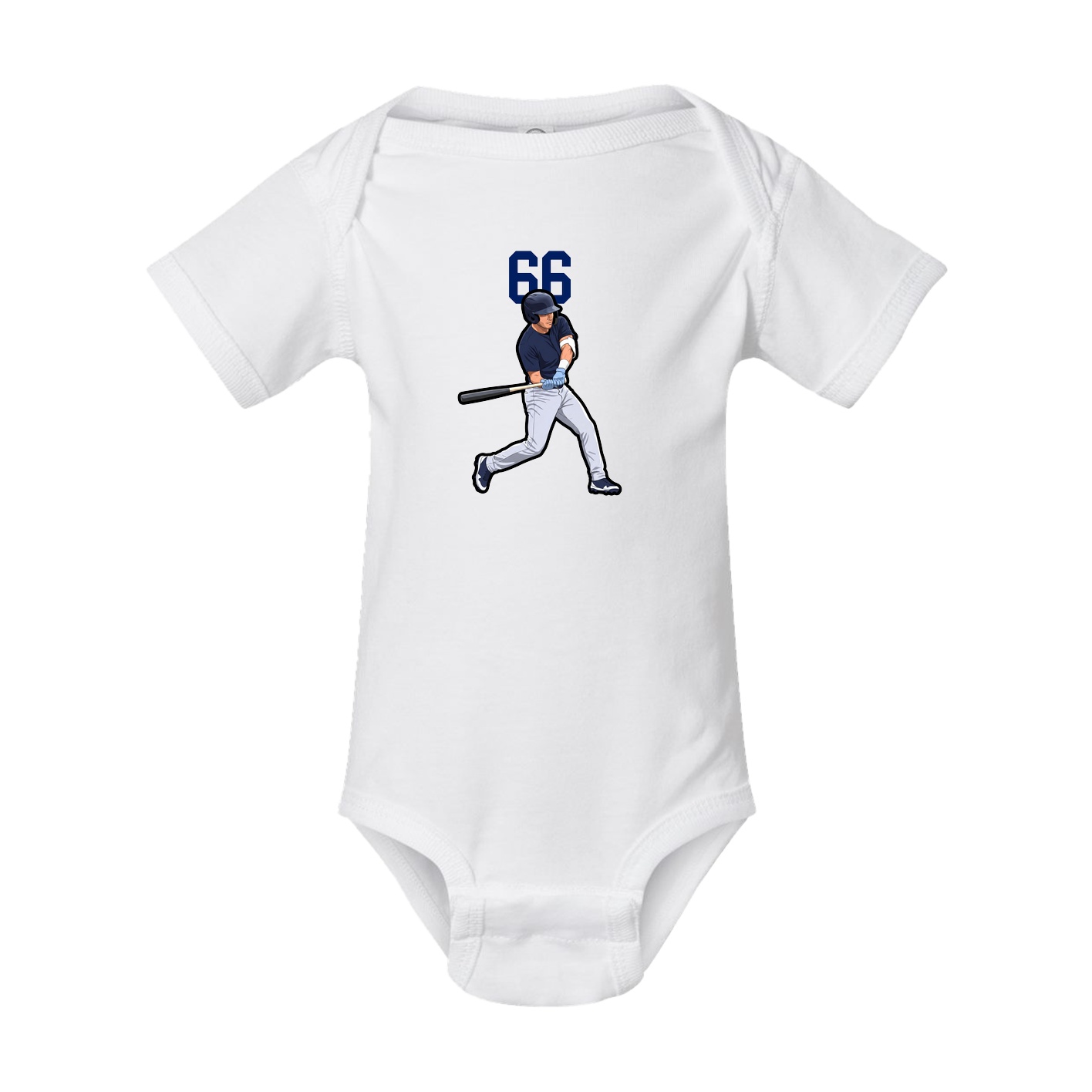 Baby Onesie — Number Top in White