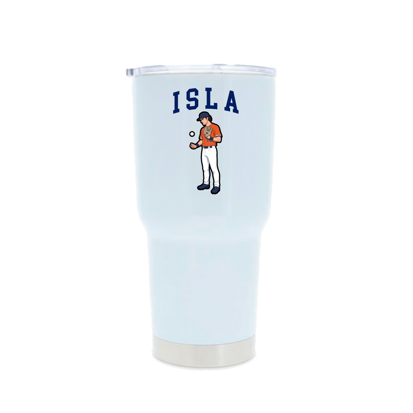 30oz Stainless Steel Tumbler — Shirsey in White