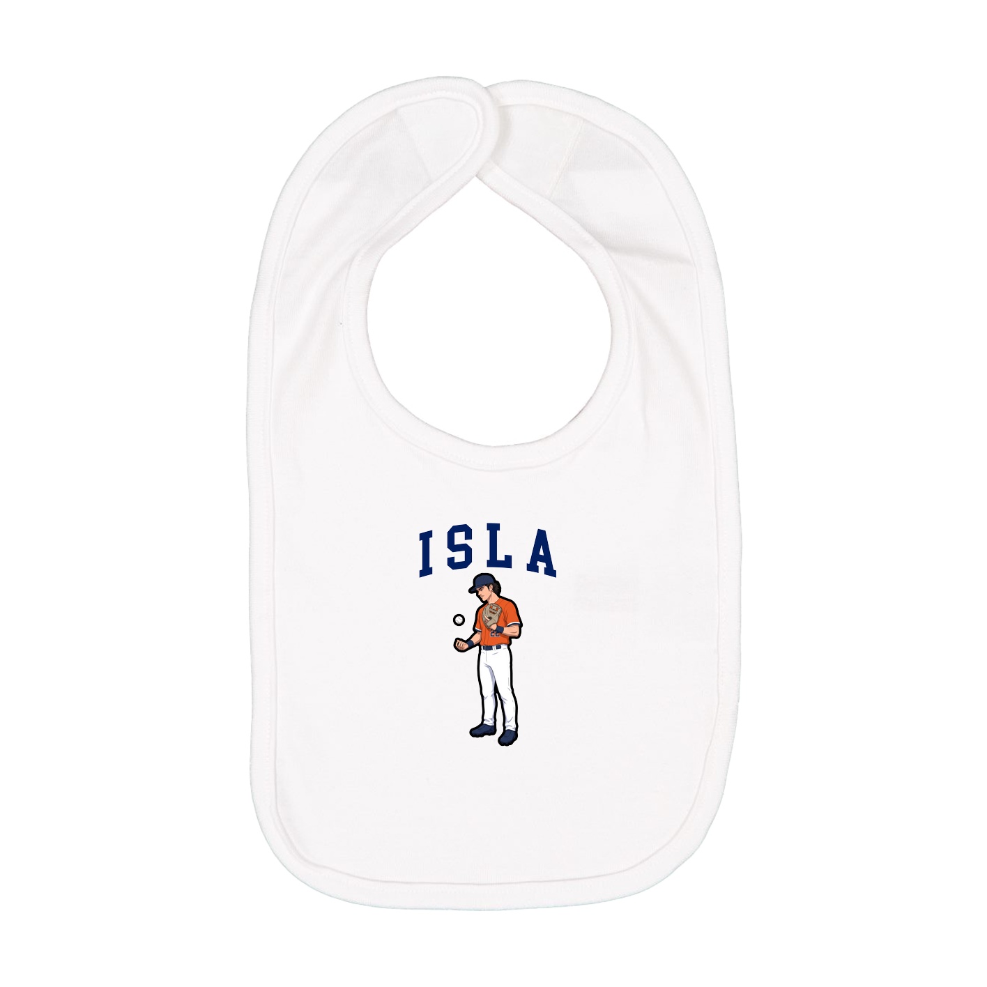 Infant Bib — Shirsey in White