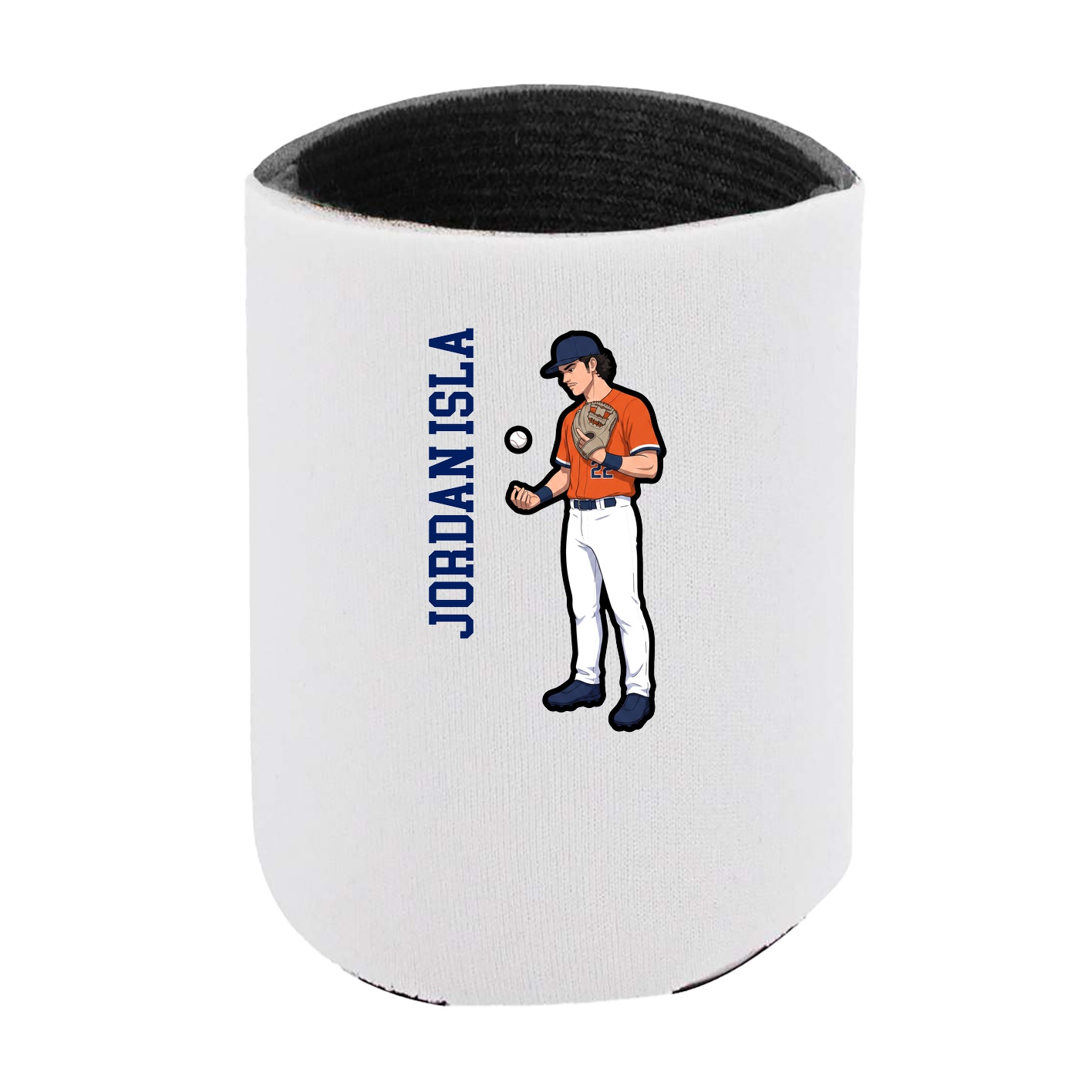 Can Holder — Name Vertical in White