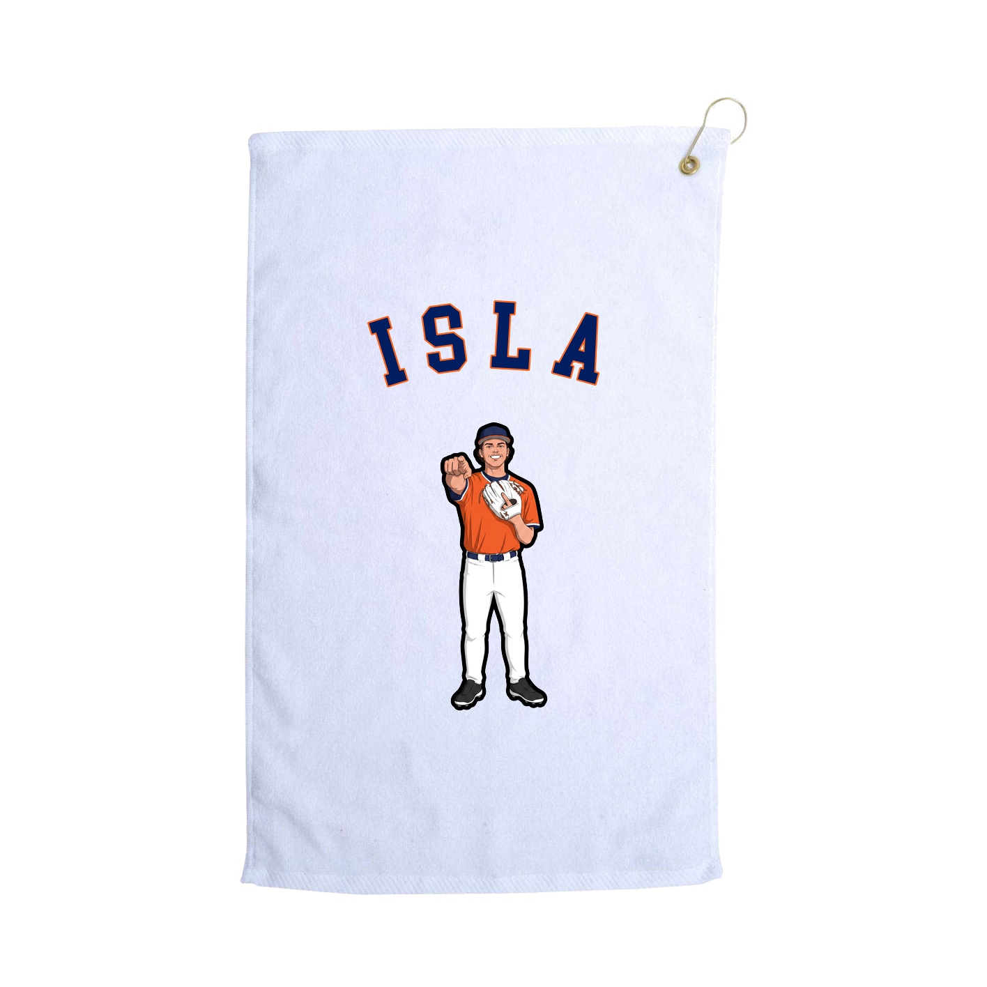 Golf Towel — Shirsey Arch in White