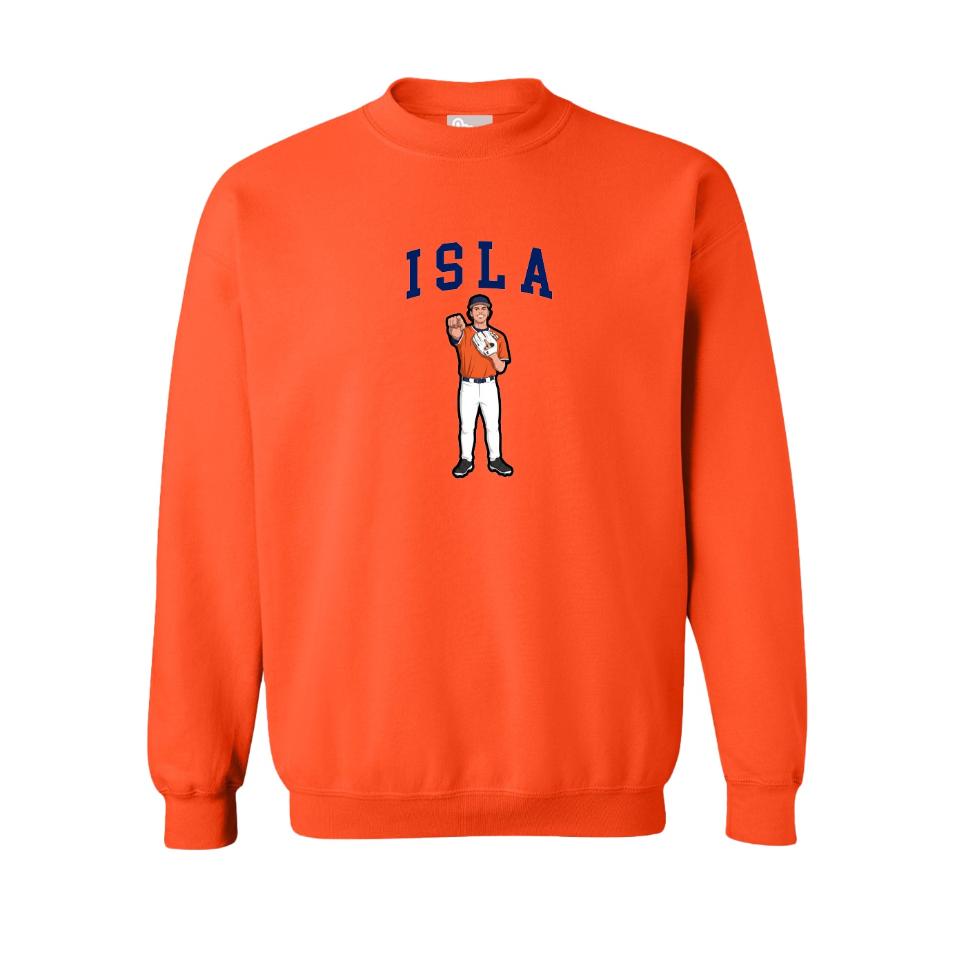 Fleece Crew — Shirsey in Orange