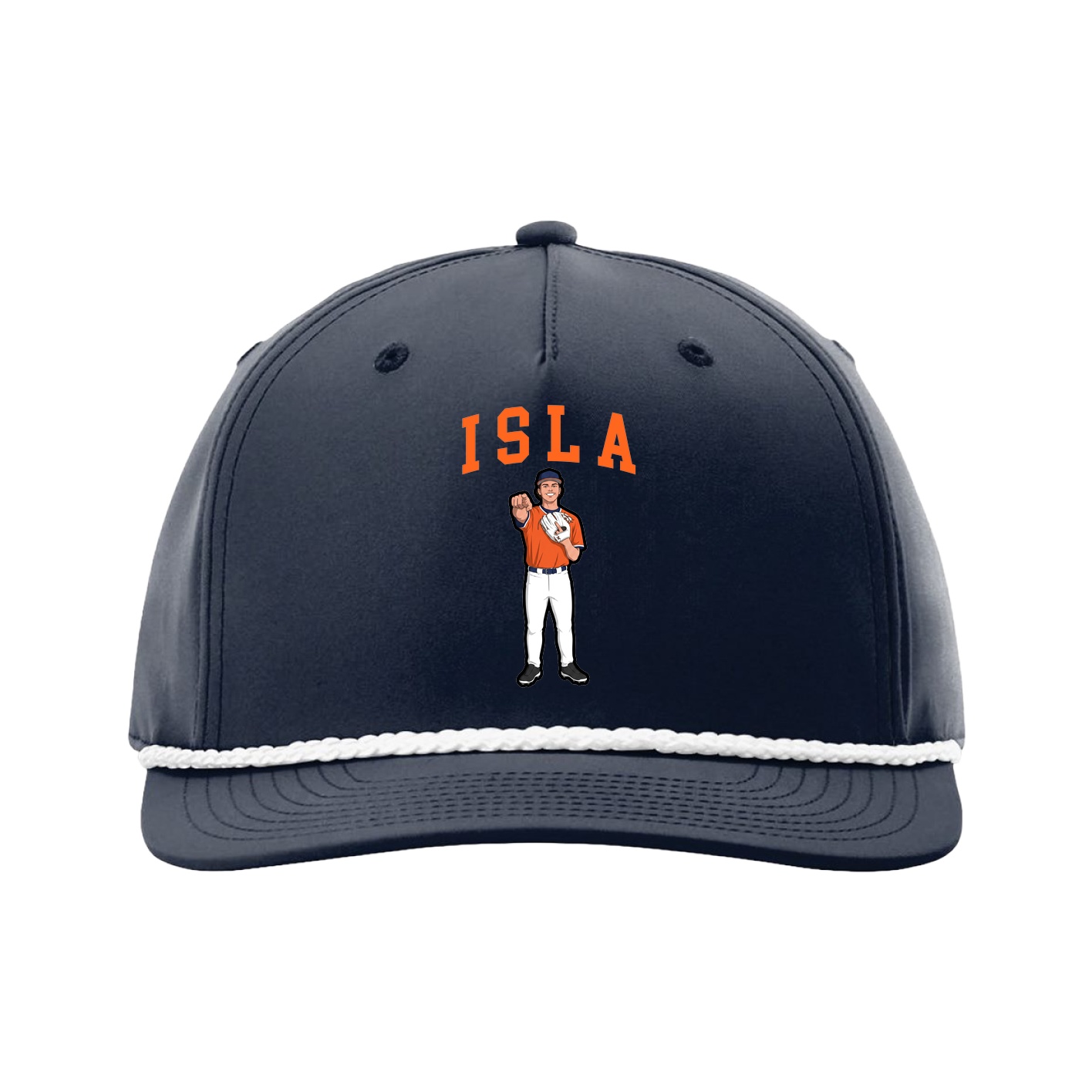Five-Panel Classic Rope Cap — Shirsey in Navy