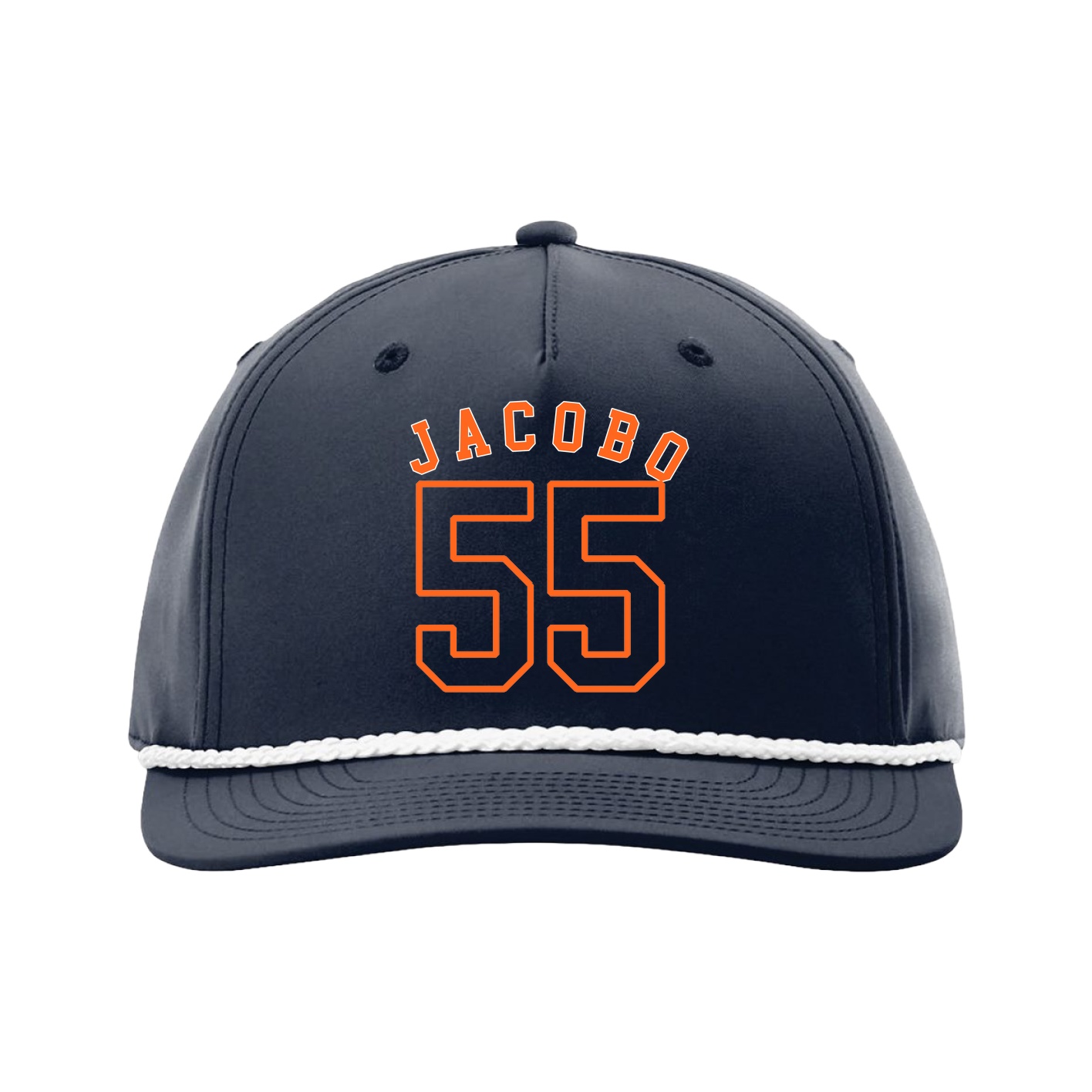 Five-Panel Classic Rope Cap — Shirsey Arch in Navy