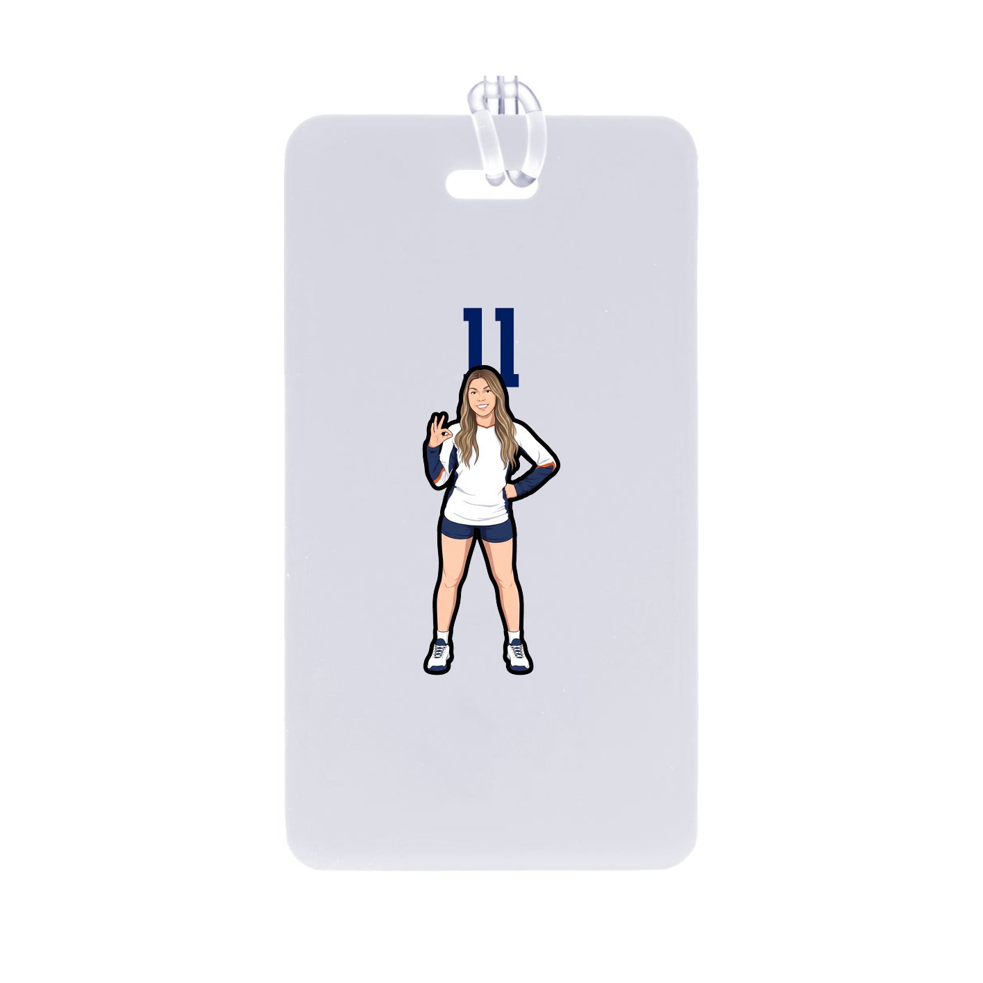 Bag Tag — Number Top in Classic