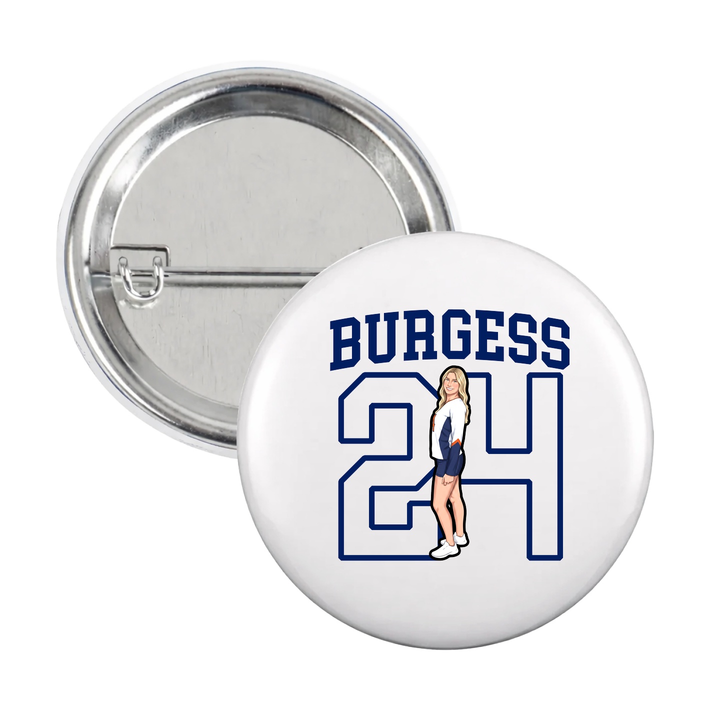 Game Day Button — Shirsey in White