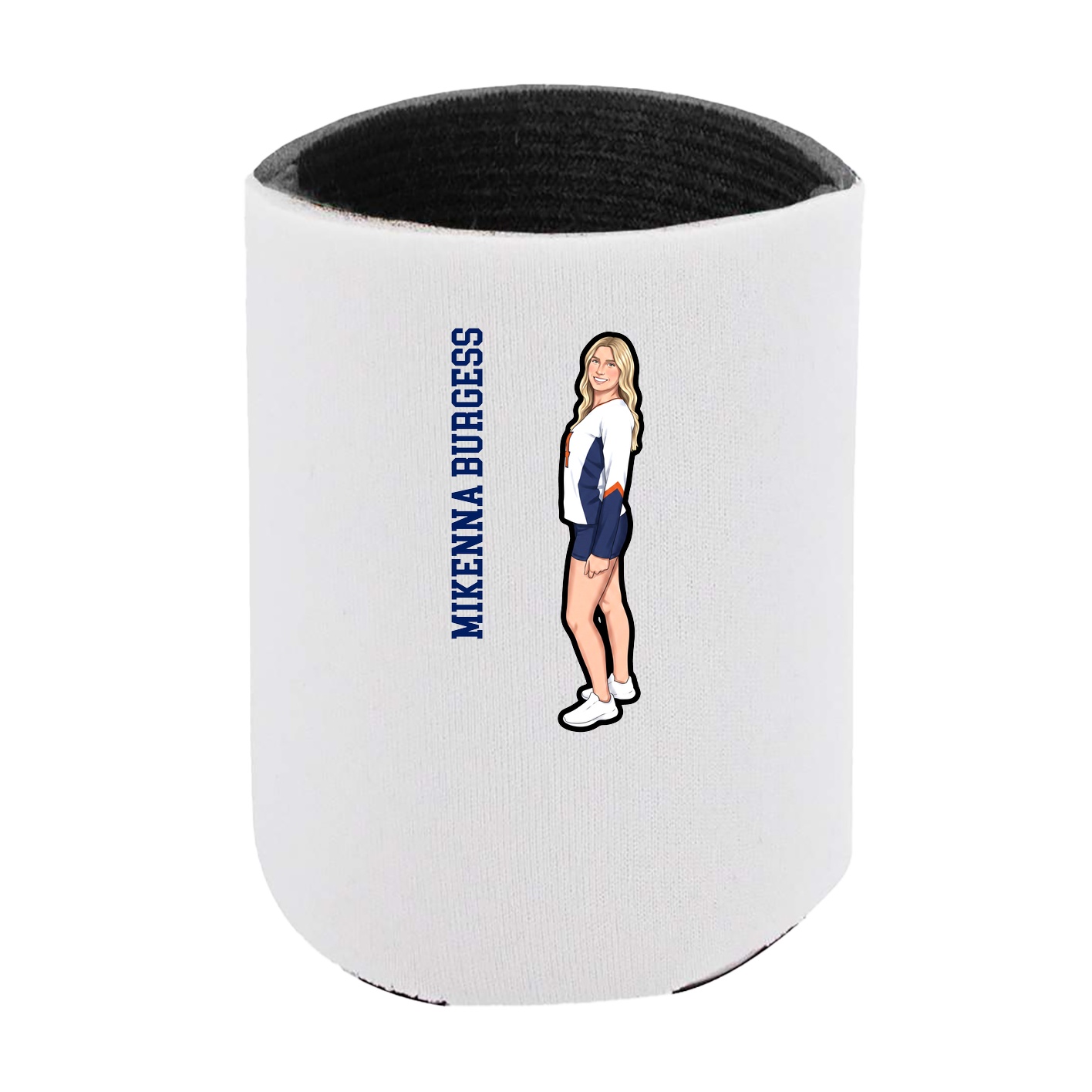 Can Holder — Name Vertical in White