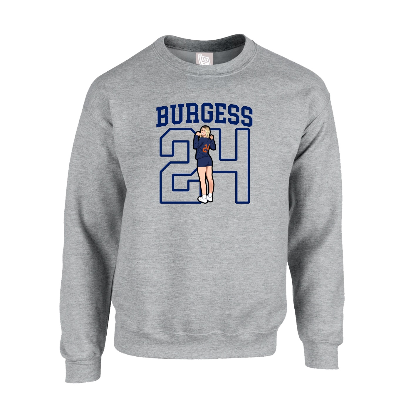 Fleece Crew — Shirsey in Grey