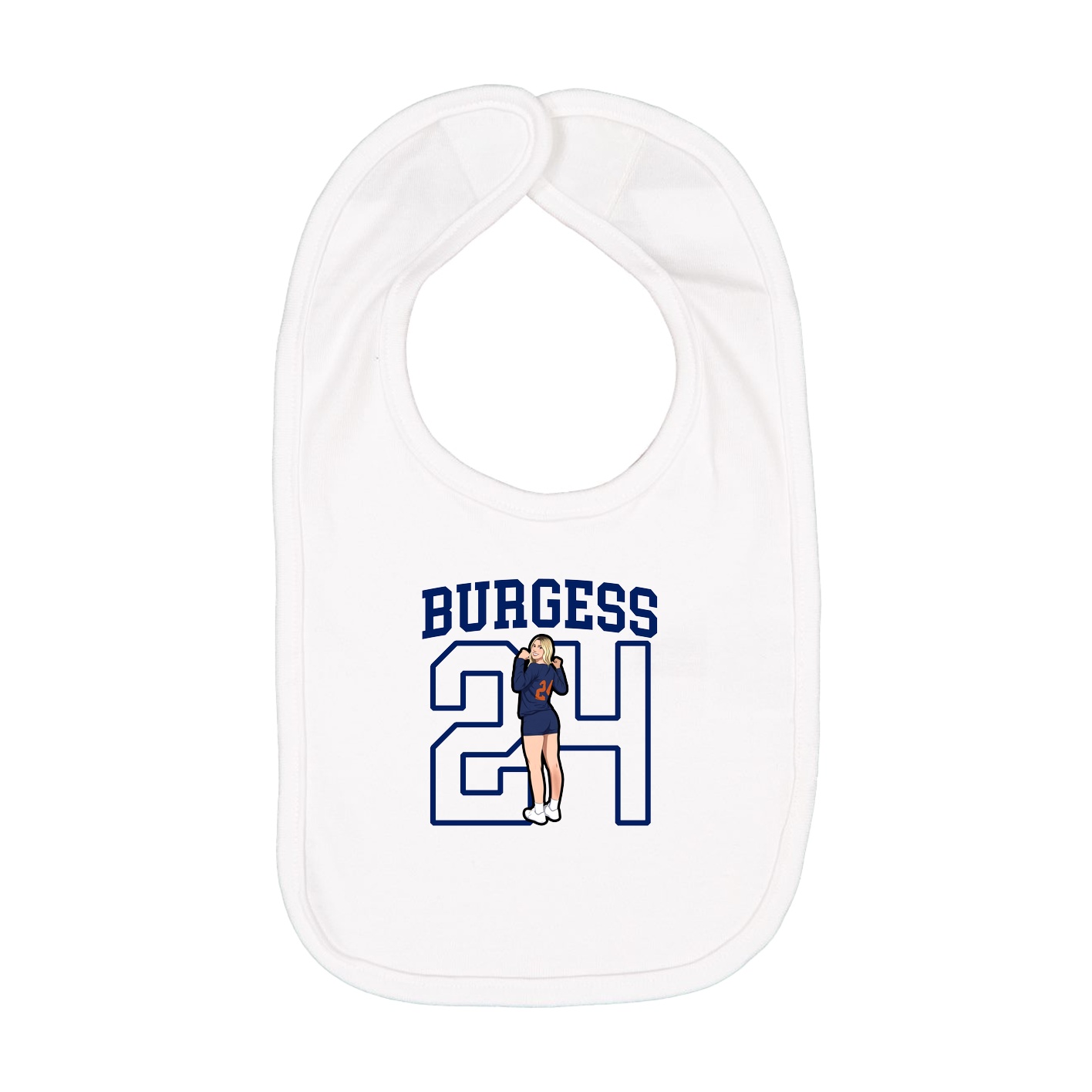 Infant Bib — Shirsey in White