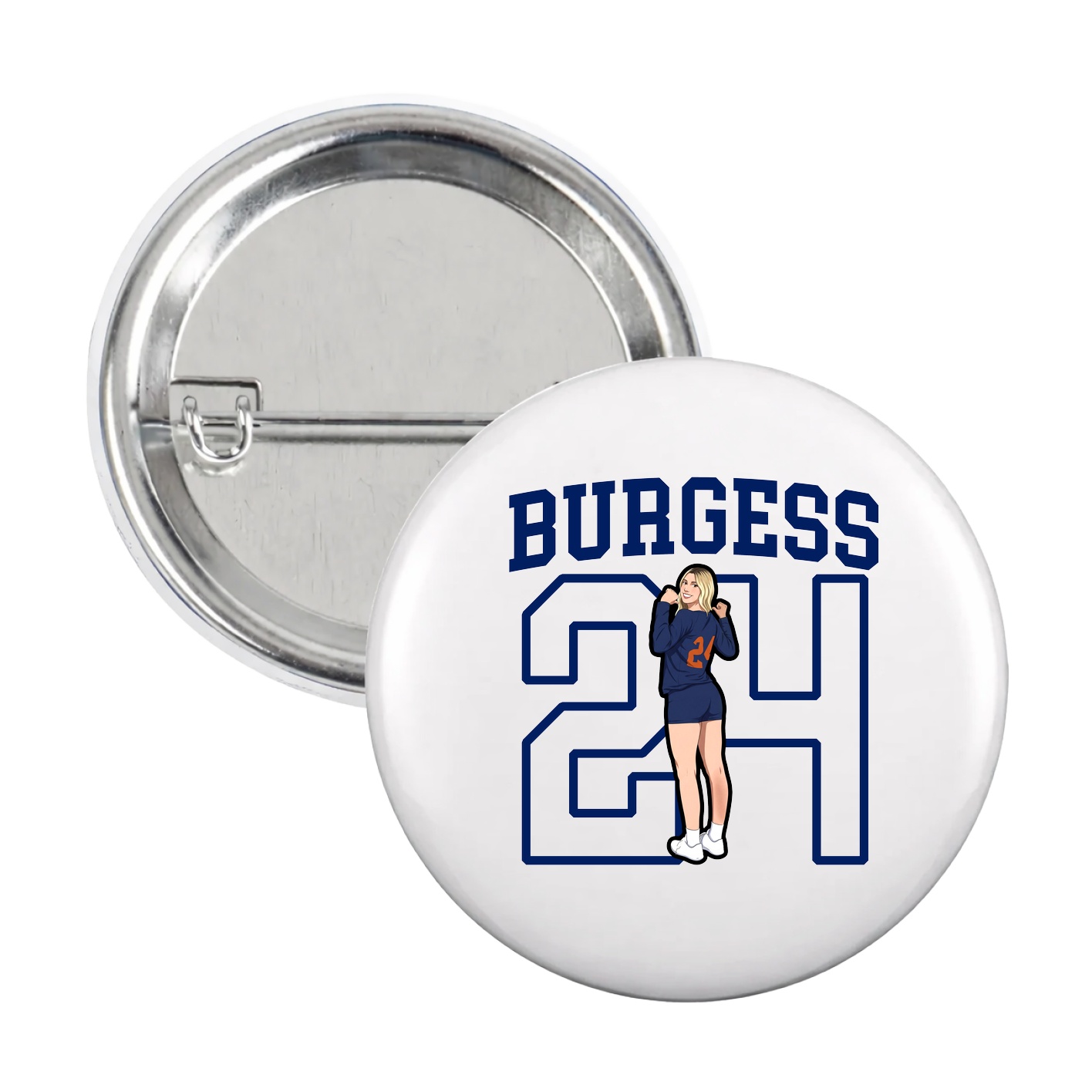 Game Day Button — Shirsey in White