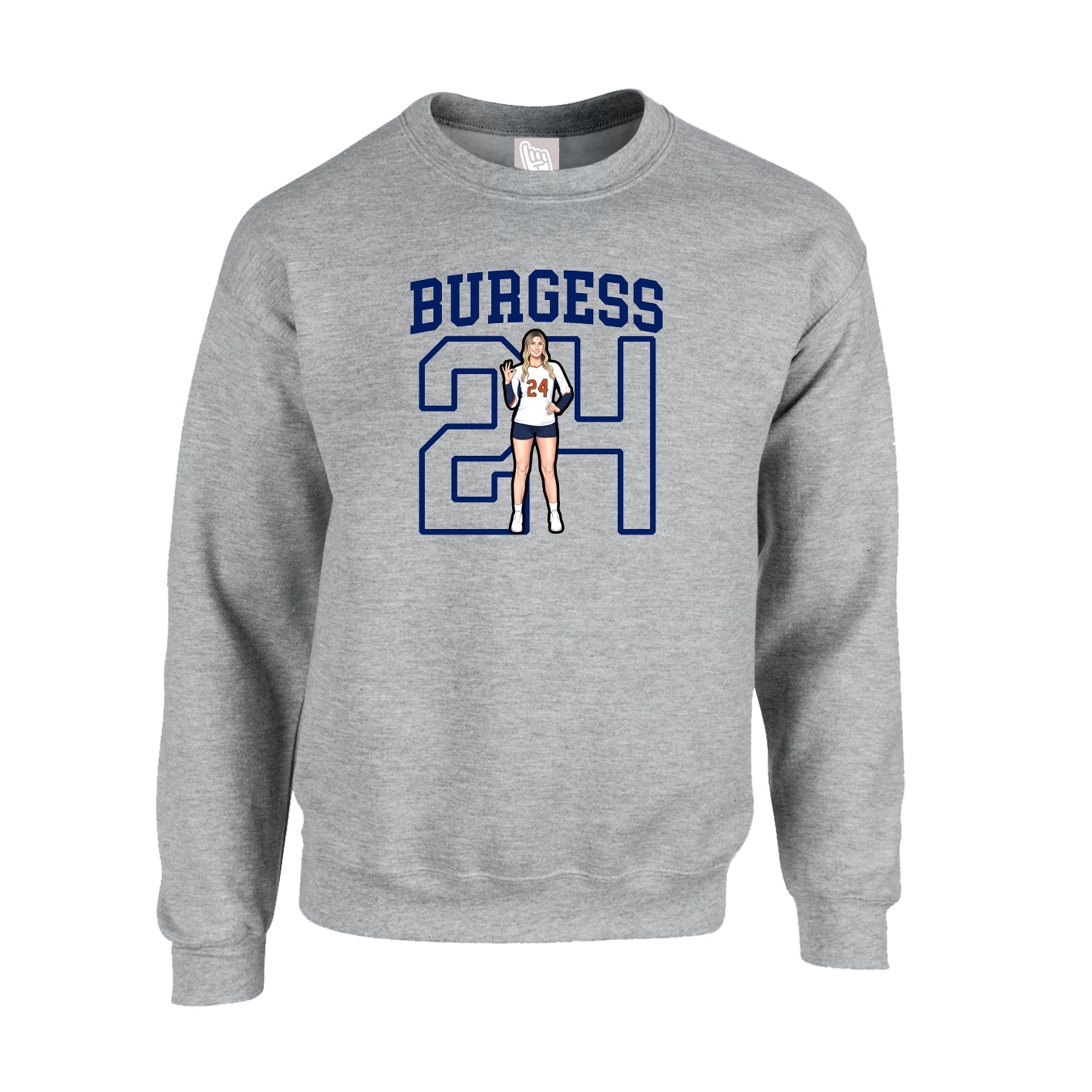 Fleece Crew — Shirsey in Grey