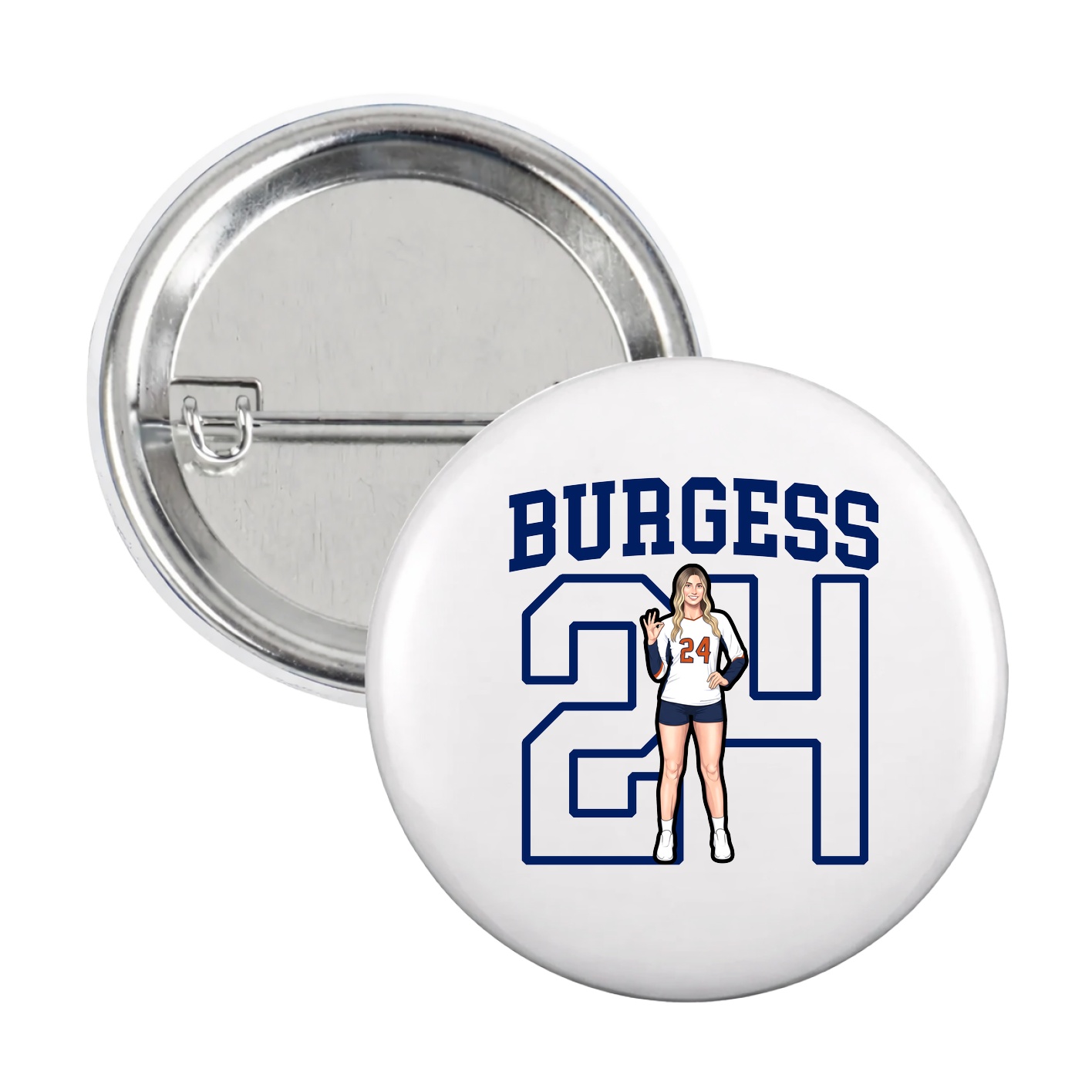 Game Day Button — Shirsey in White