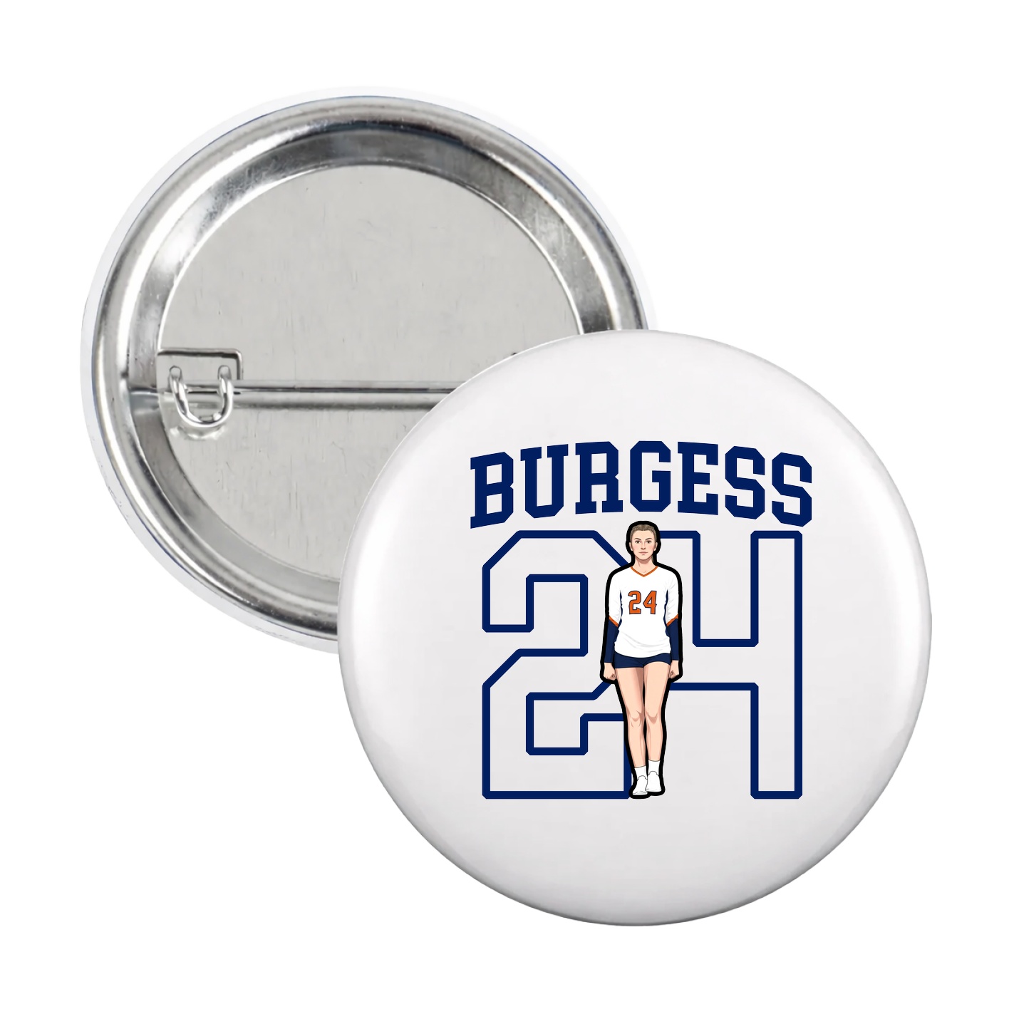 Game Day Button — Shirsey in White
