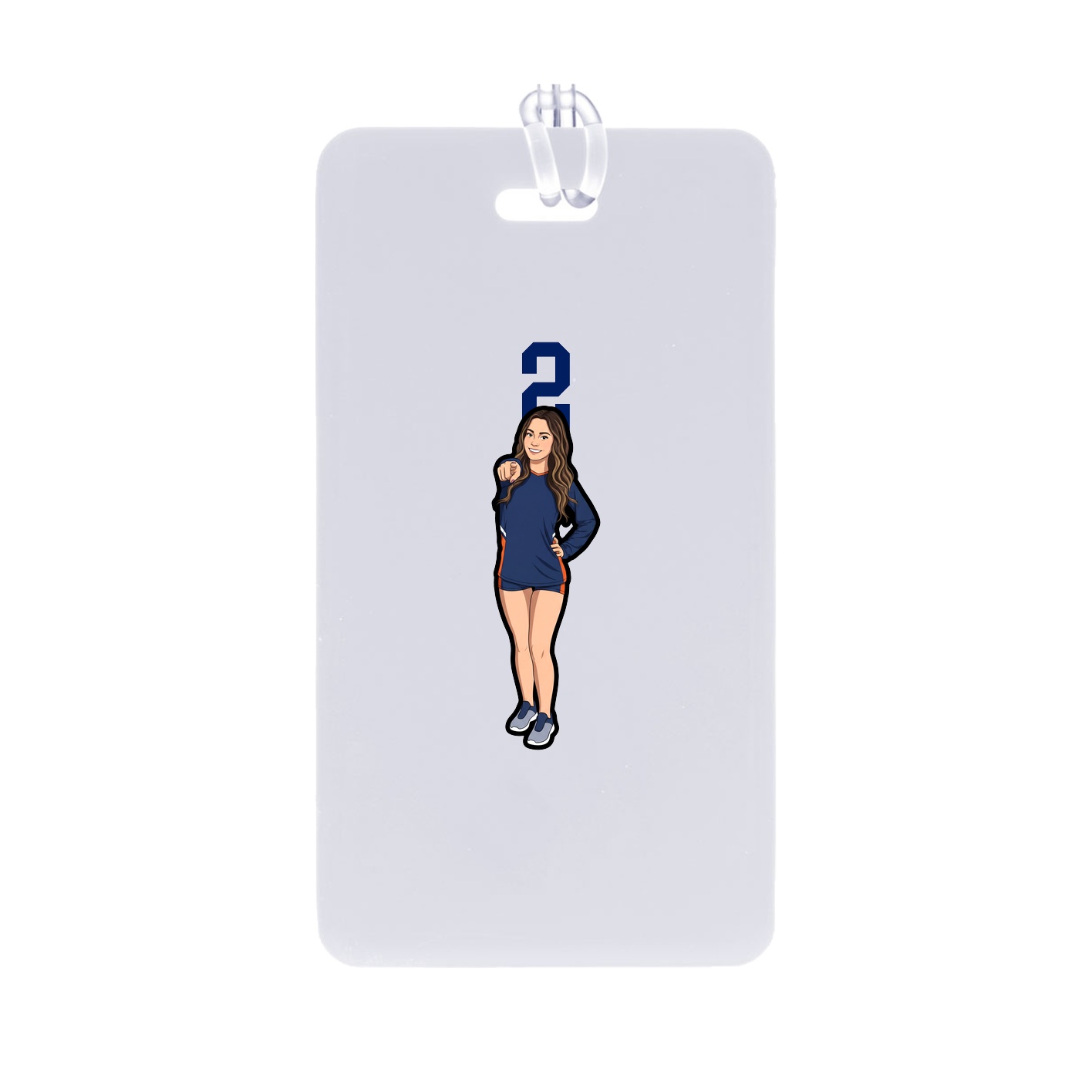 Bag Tag — Number Top in Classic