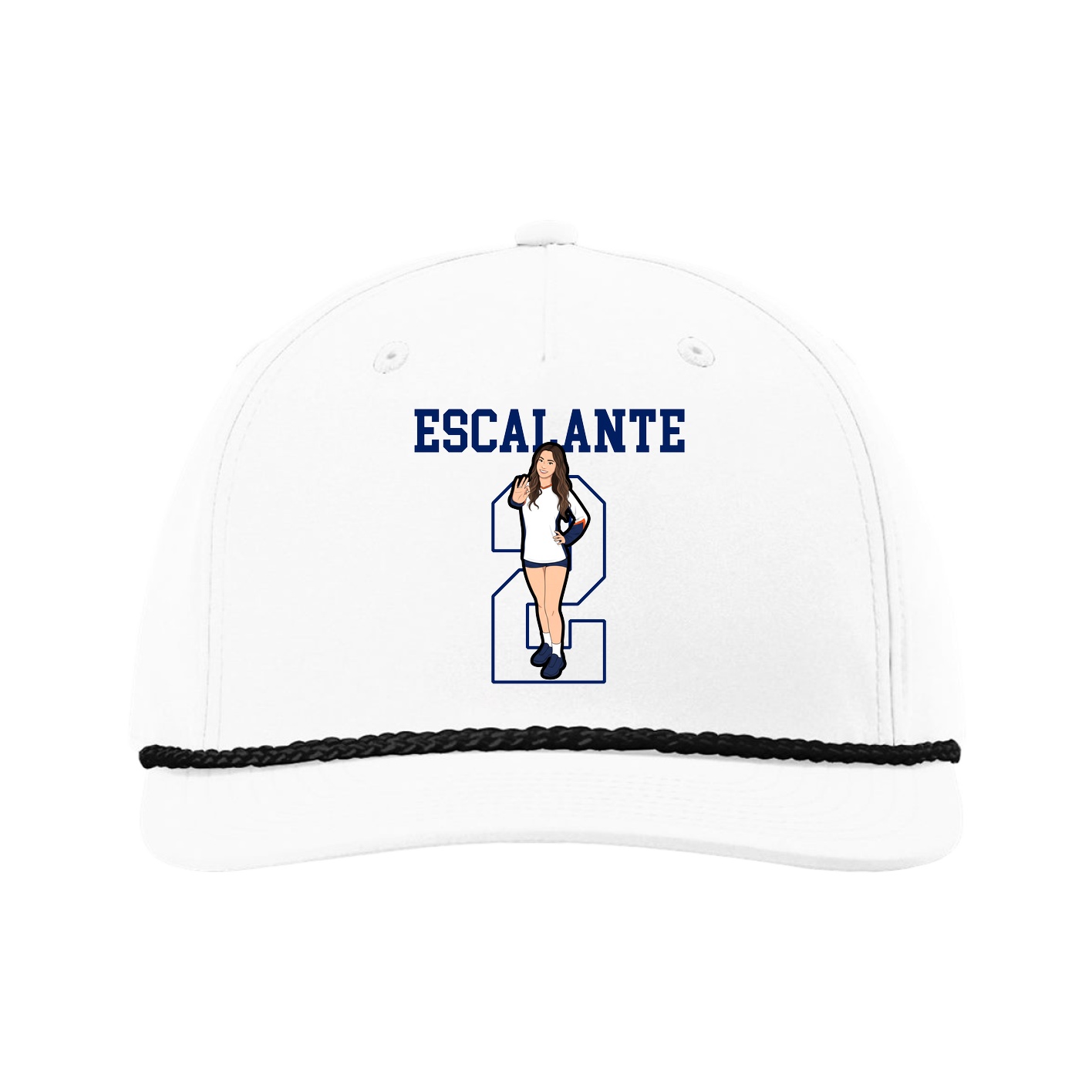 Five-Panel Classic Rope Cap — Shirsey in White