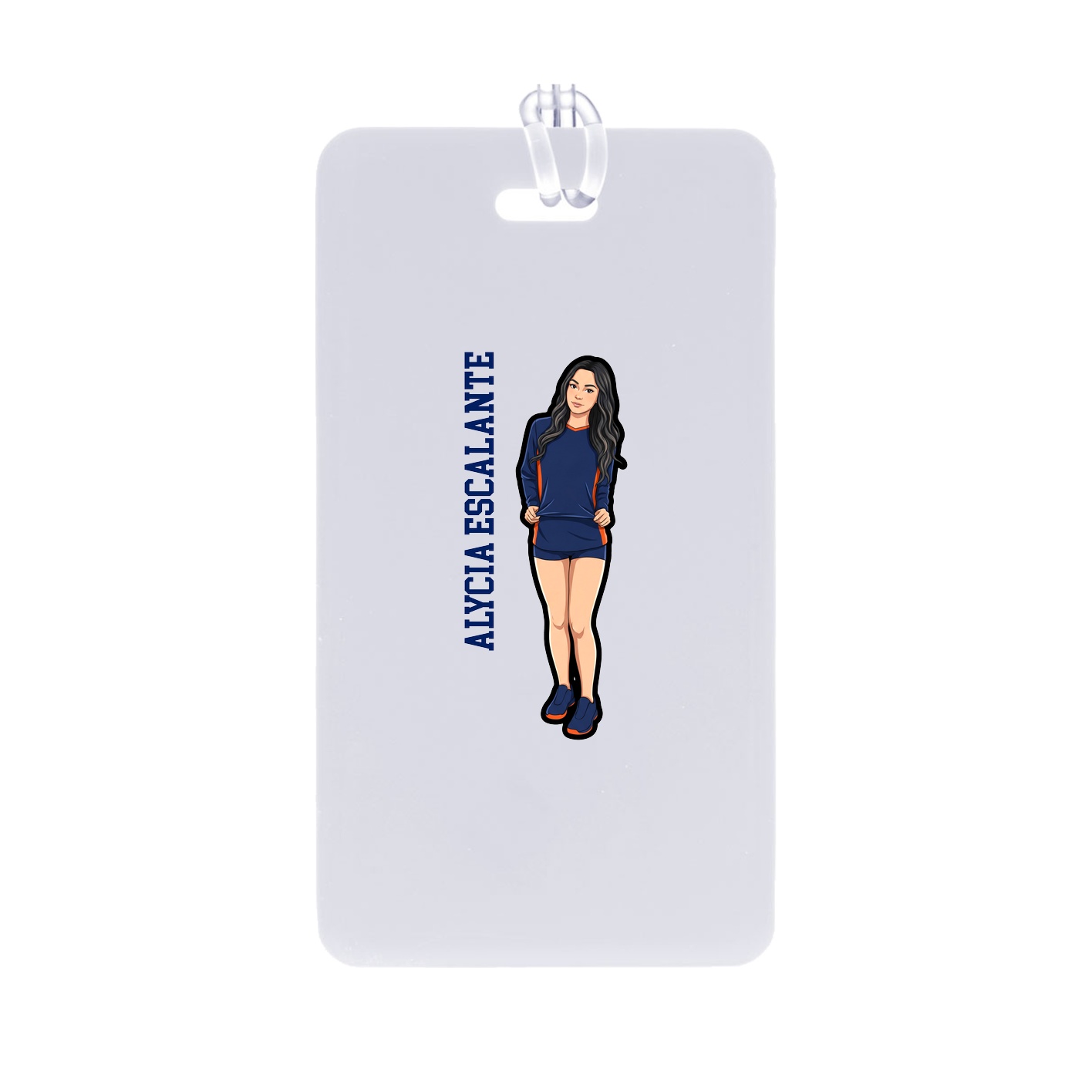 Bag Tag — Name Vertical in Classic