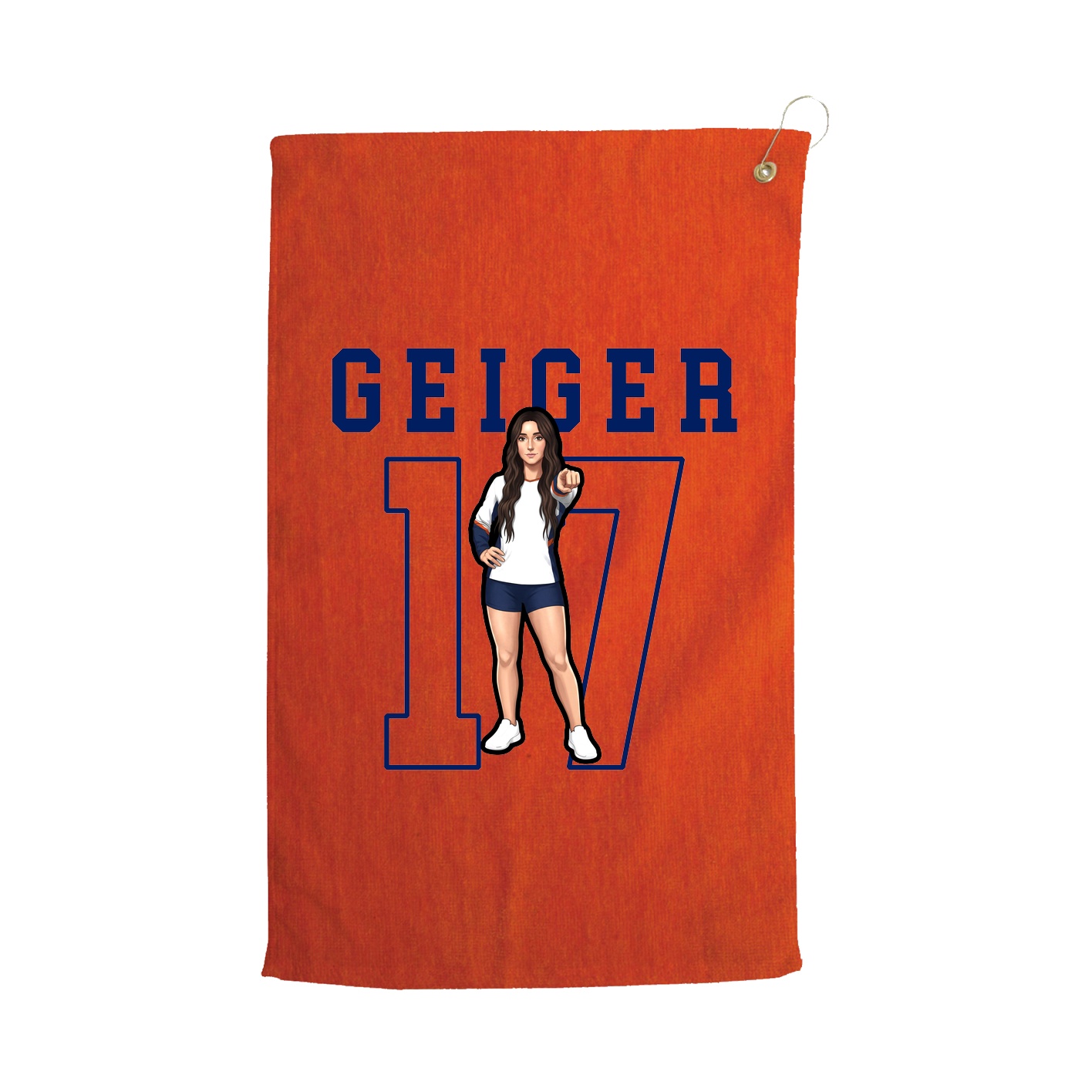 Golf Towel — Shirsey in Orange