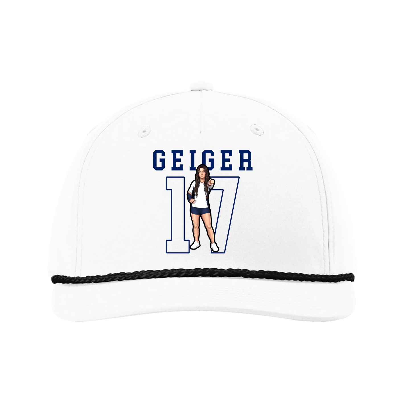 Five-Panel Classic Rope Cap — Shirsey in White