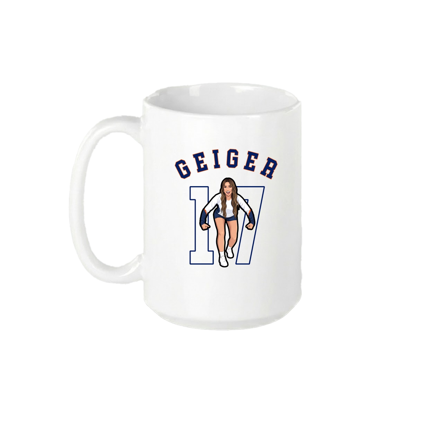 15oz Coffee Mug — Shirsey Arch in White