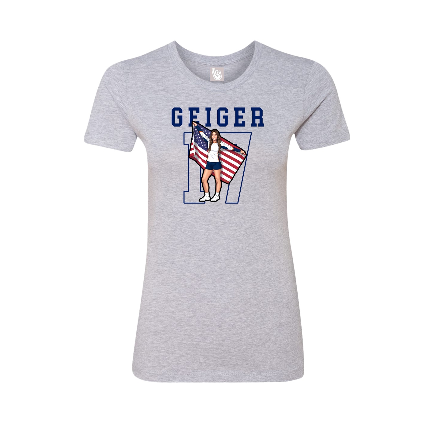 Fitted Women's Tee — Shirsey in Grey