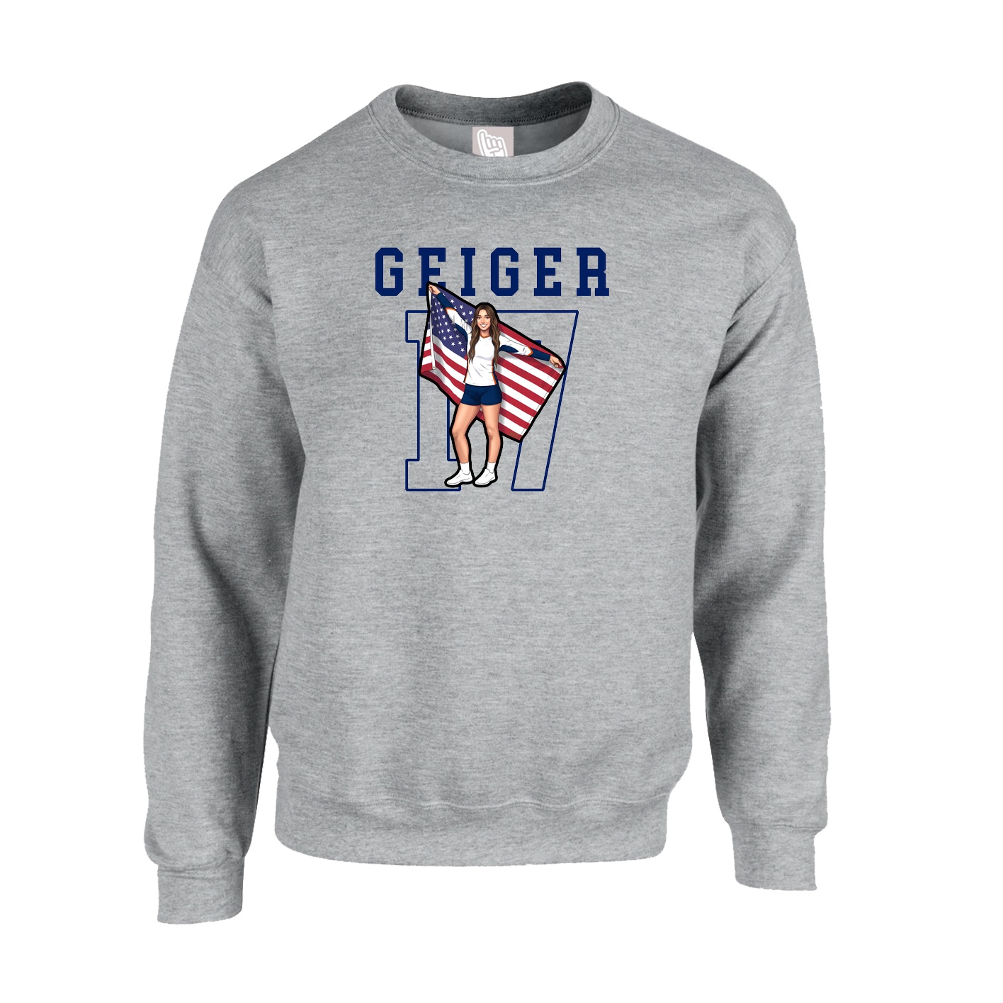 Fleece Crew — Shirsey in Grey