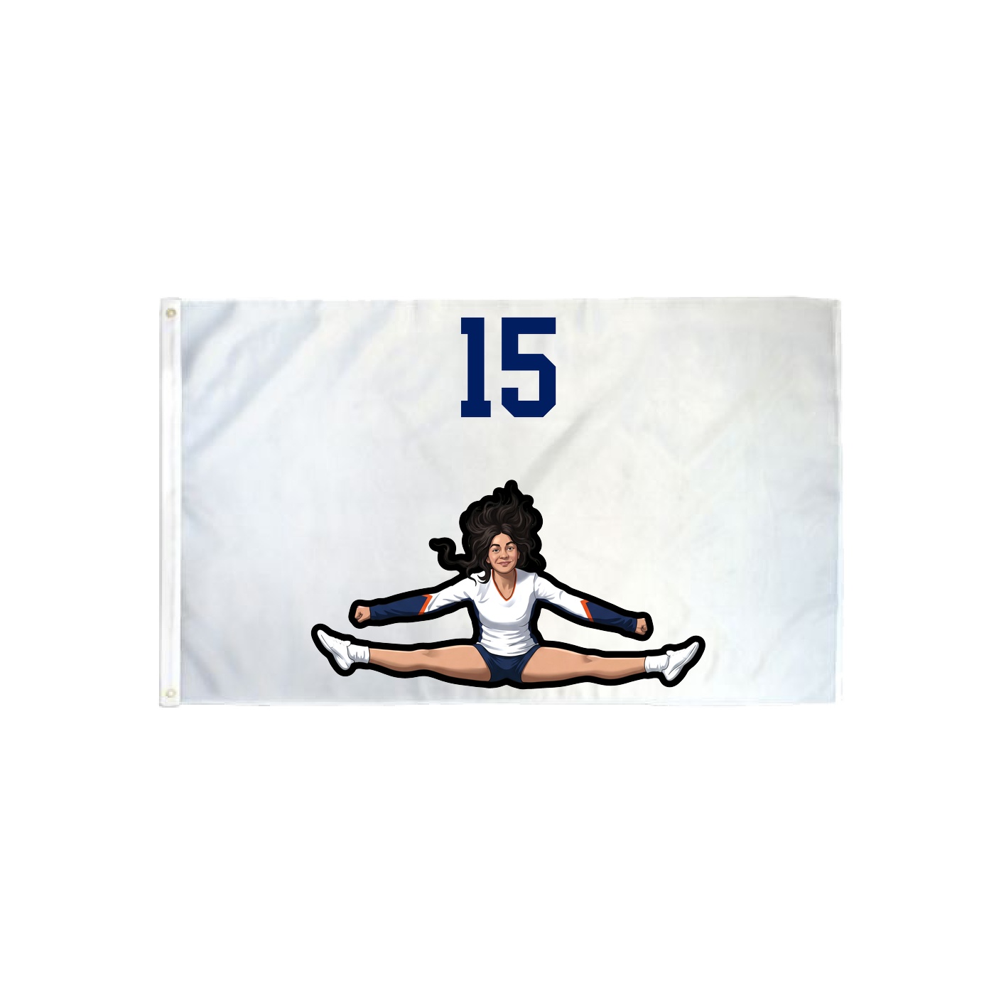 3x5 Flag — Number Top in Classic