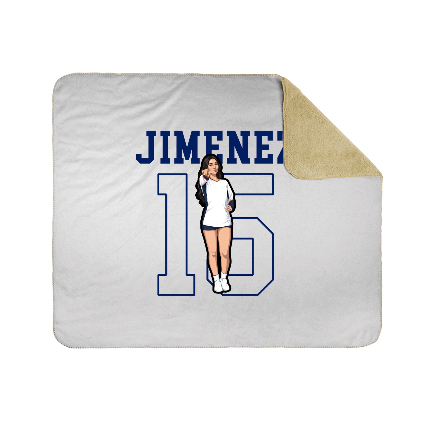 Throw Blanket — Shirsey in White