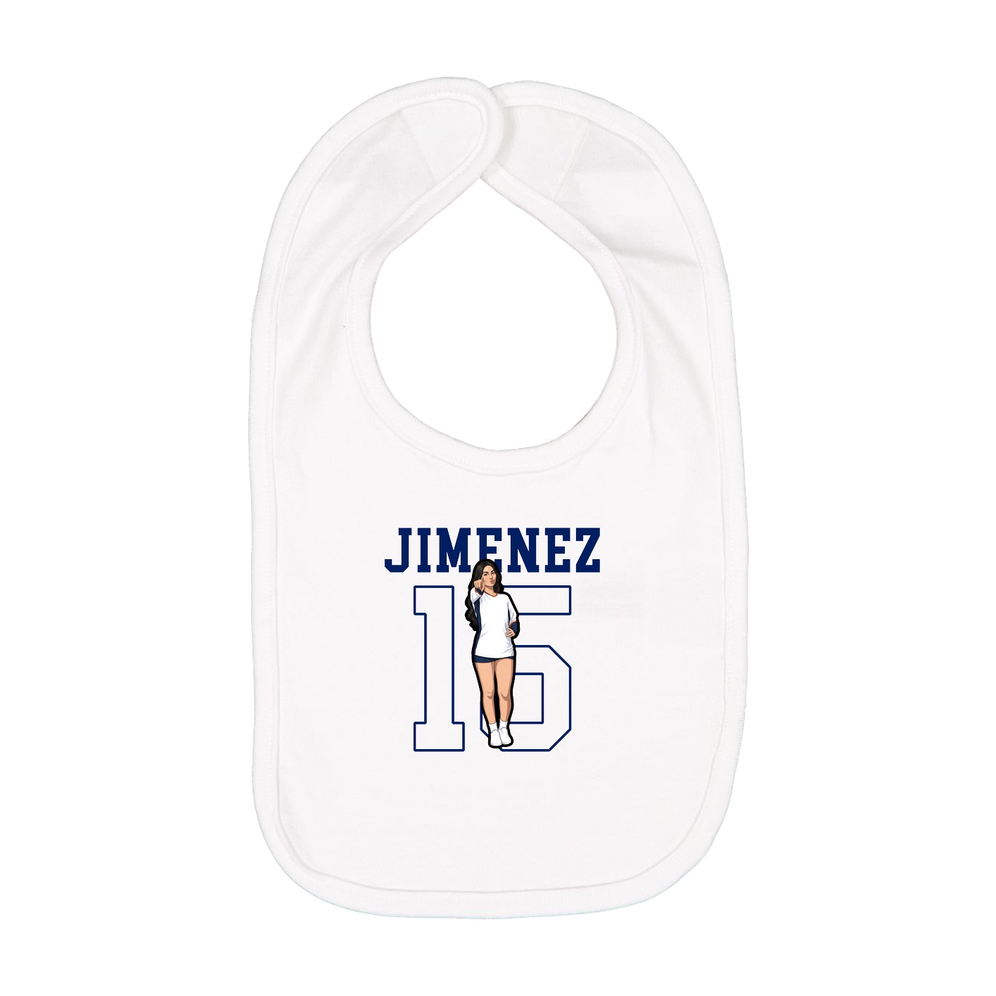 Infant Bib — Shirsey in White