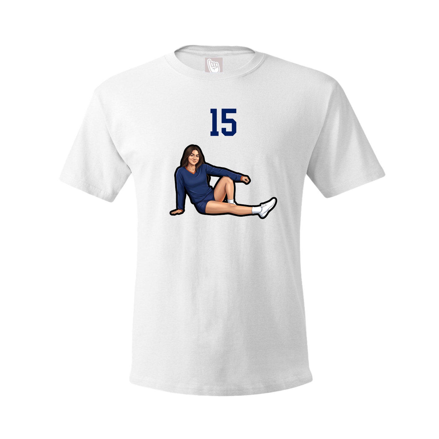 Tee — Number Top in White