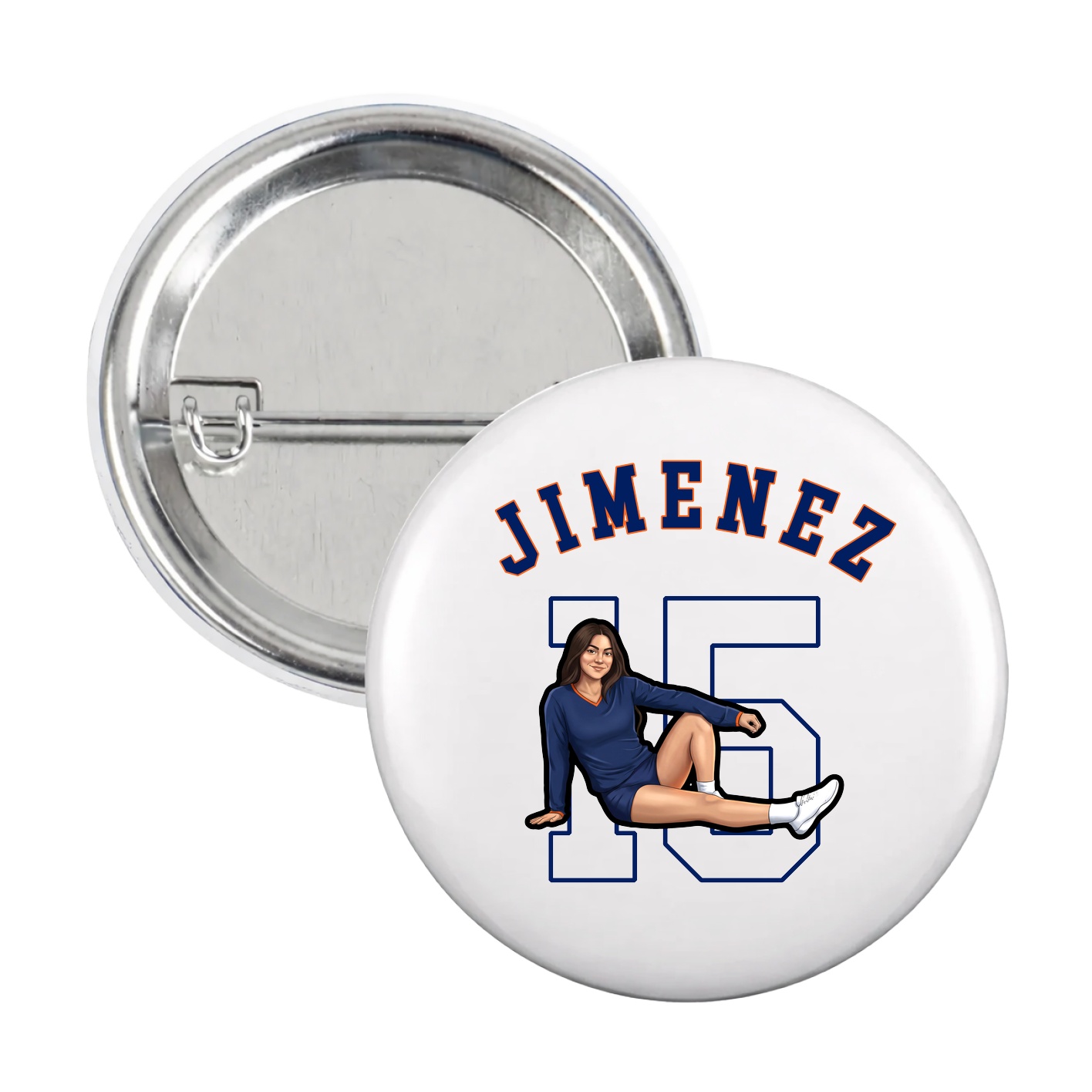 Game Day Button — Shirsey Arch in White